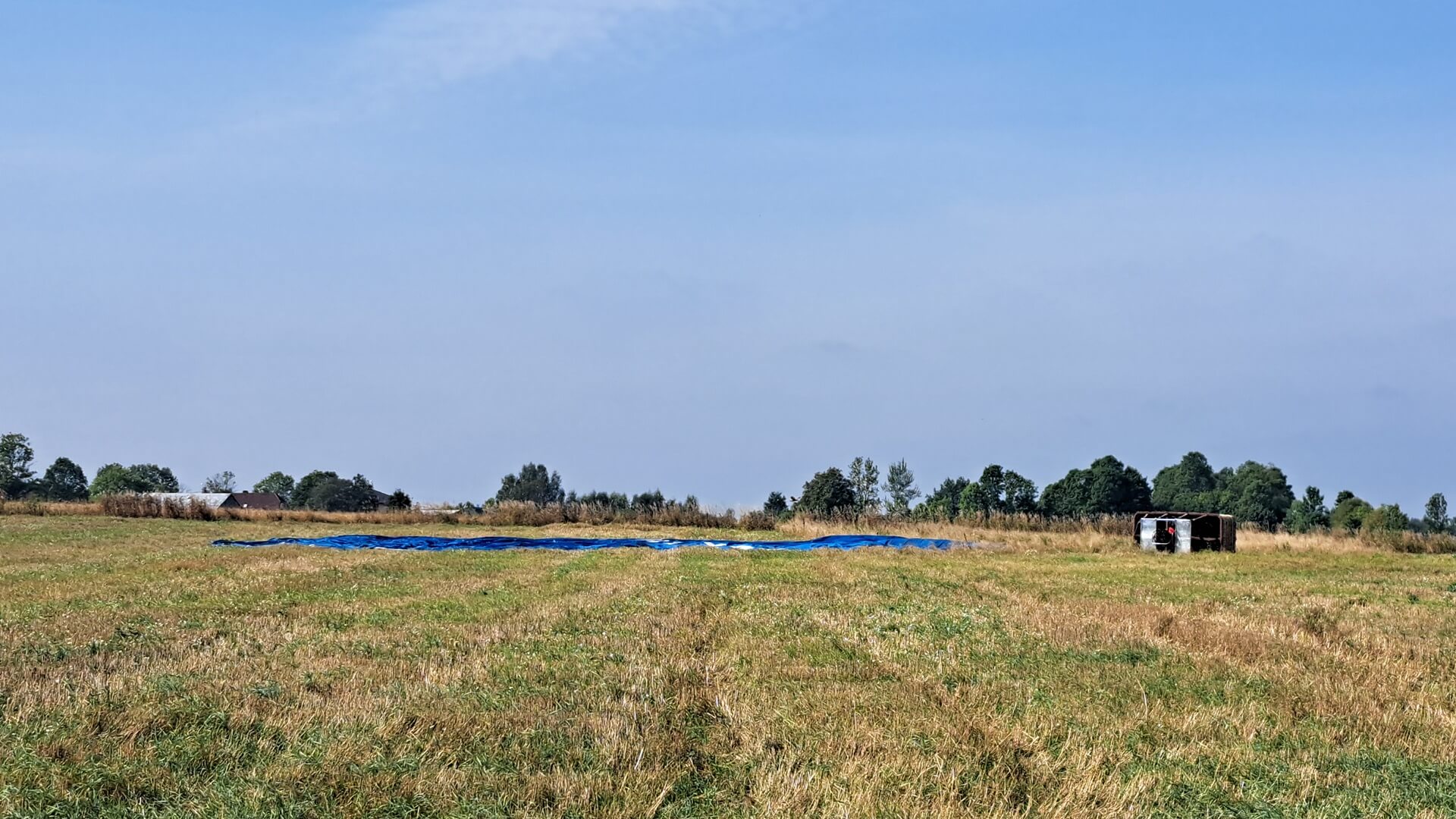 Wypadek podczas lądowania balonu - dwie osoby ranne