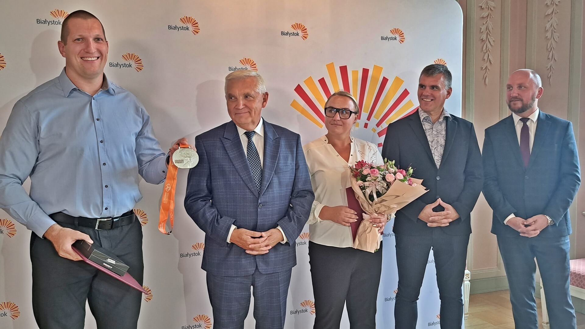 Wojciech Nowicki i Joanna Fiodorow nagrodzeni przez prezydenta Białegostoku