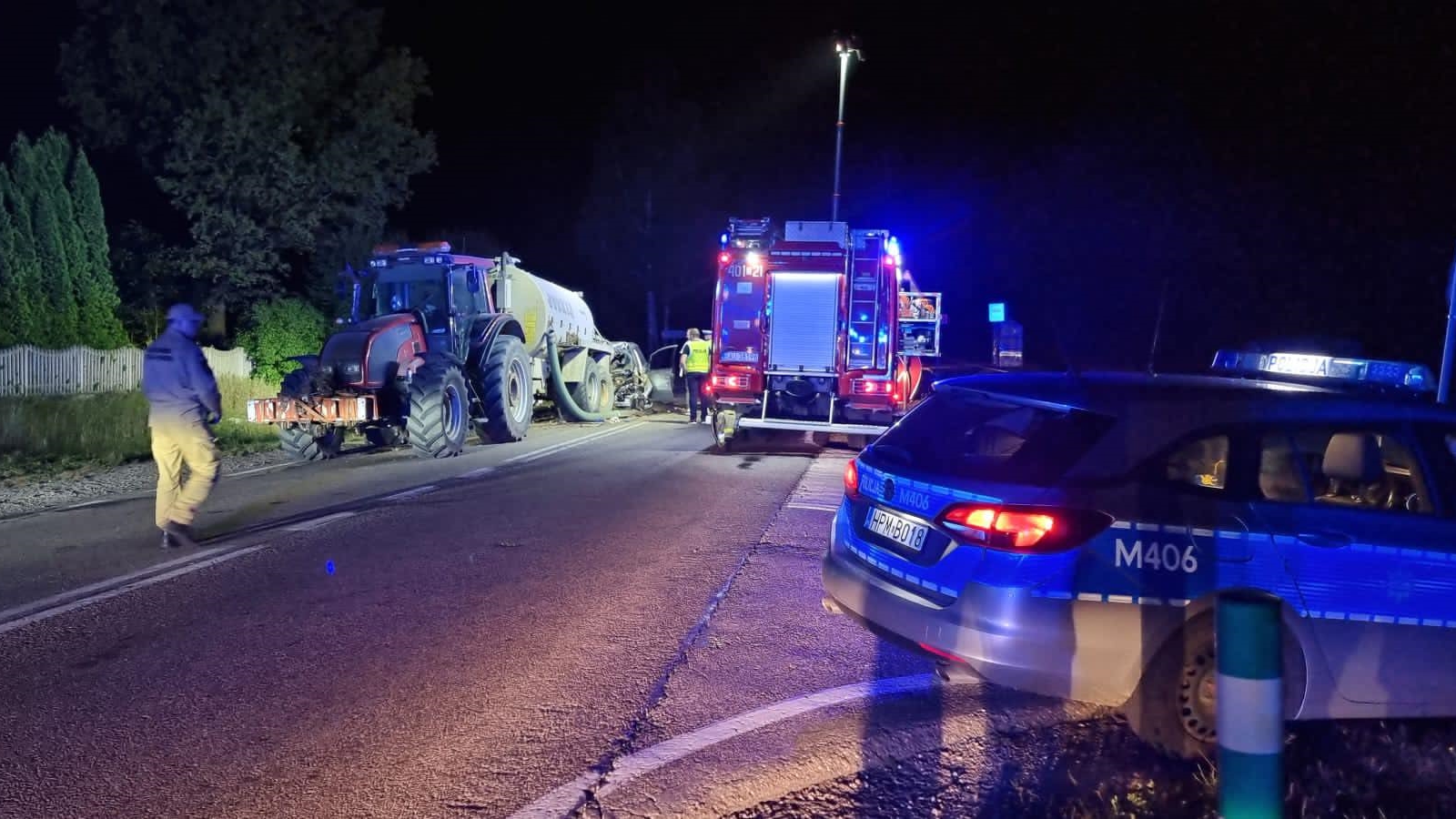 Tragiczny wypadek pod Augustowem. Nie żyją dwie osoby, w tym kilkuletnie dziecko