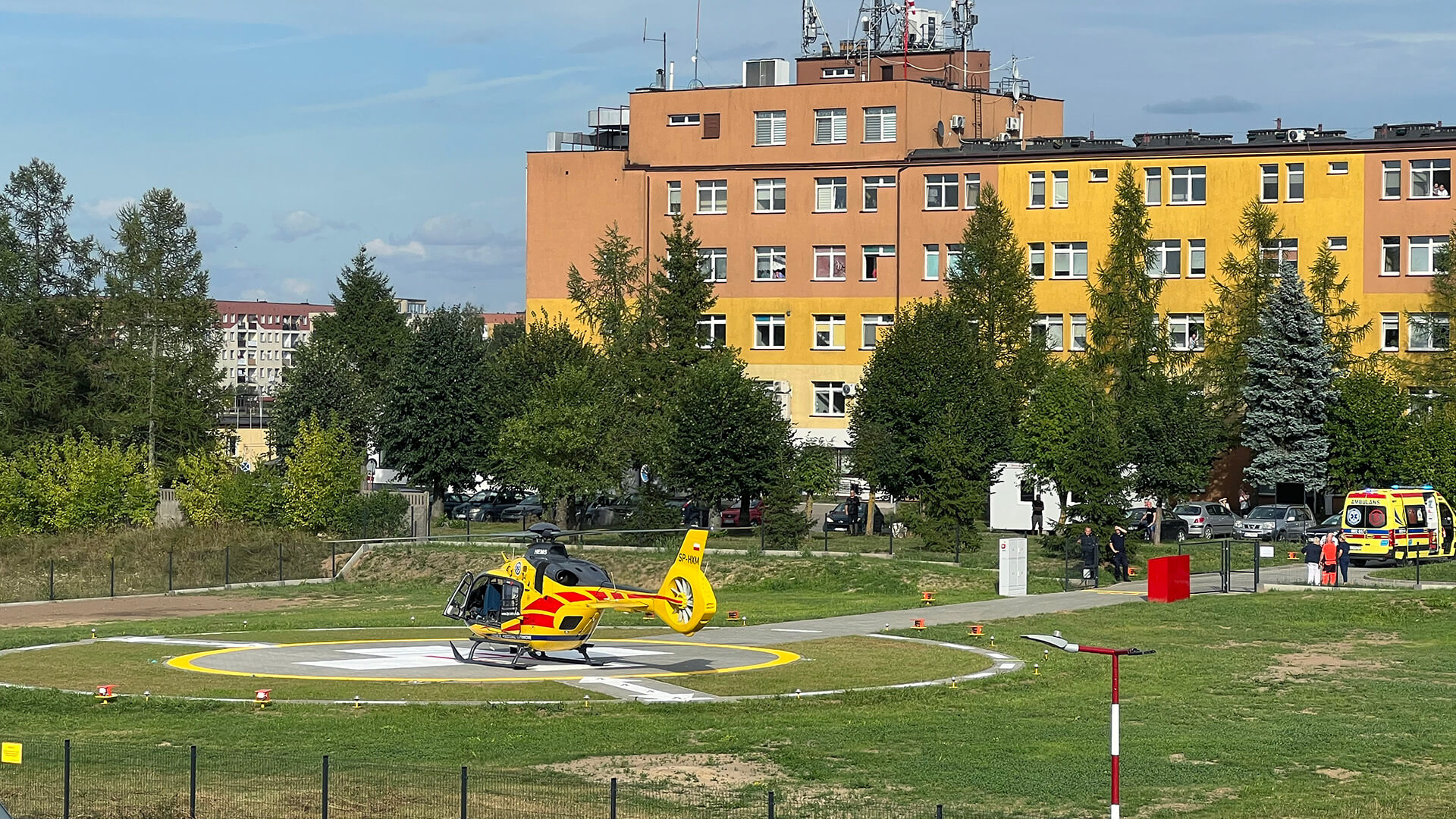 Kolno - przy szpitalu powstało lądowisko dla helikopterów LPR