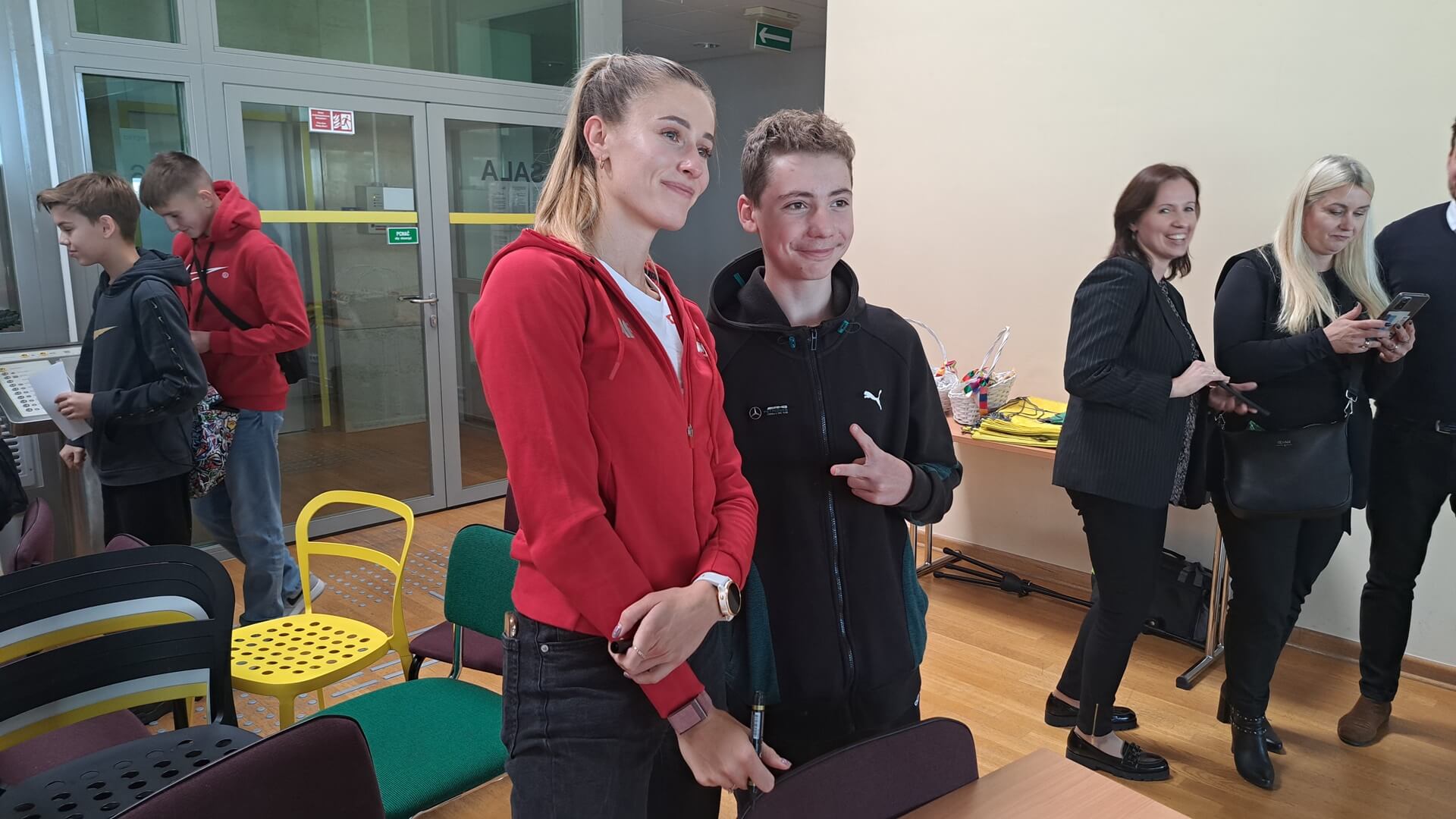 Natalia Kaczmarek spotkała się z młodymi adeptami lekkoatletyki