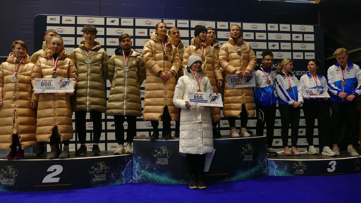 Natalia Maliszewska i Łukasz Kuczyński złotymi medalistami mistrzostw Polski w short tracku