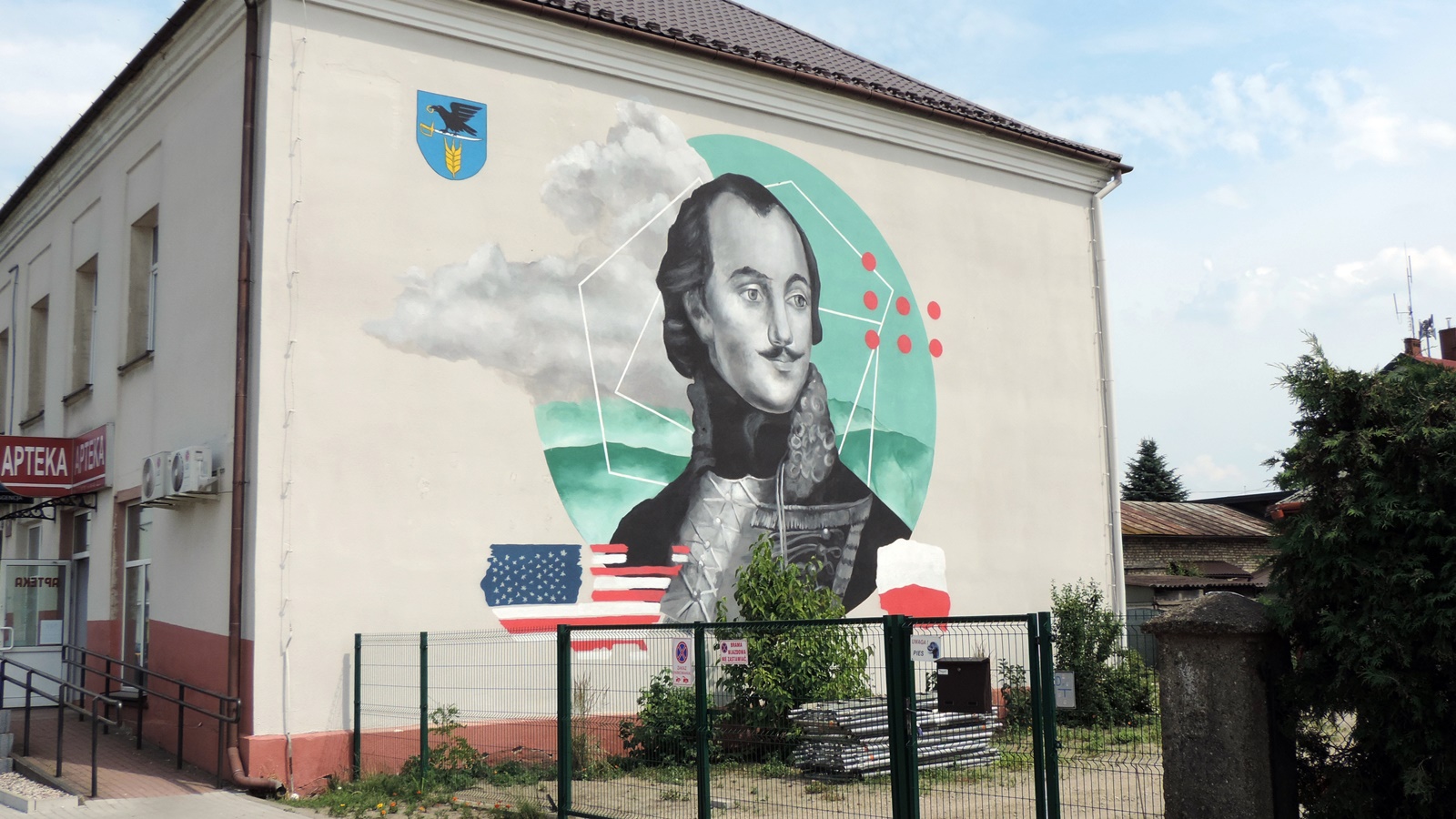 W Szepietowie powstał mural z wizerunkiem Kazimierza Pułaskiego