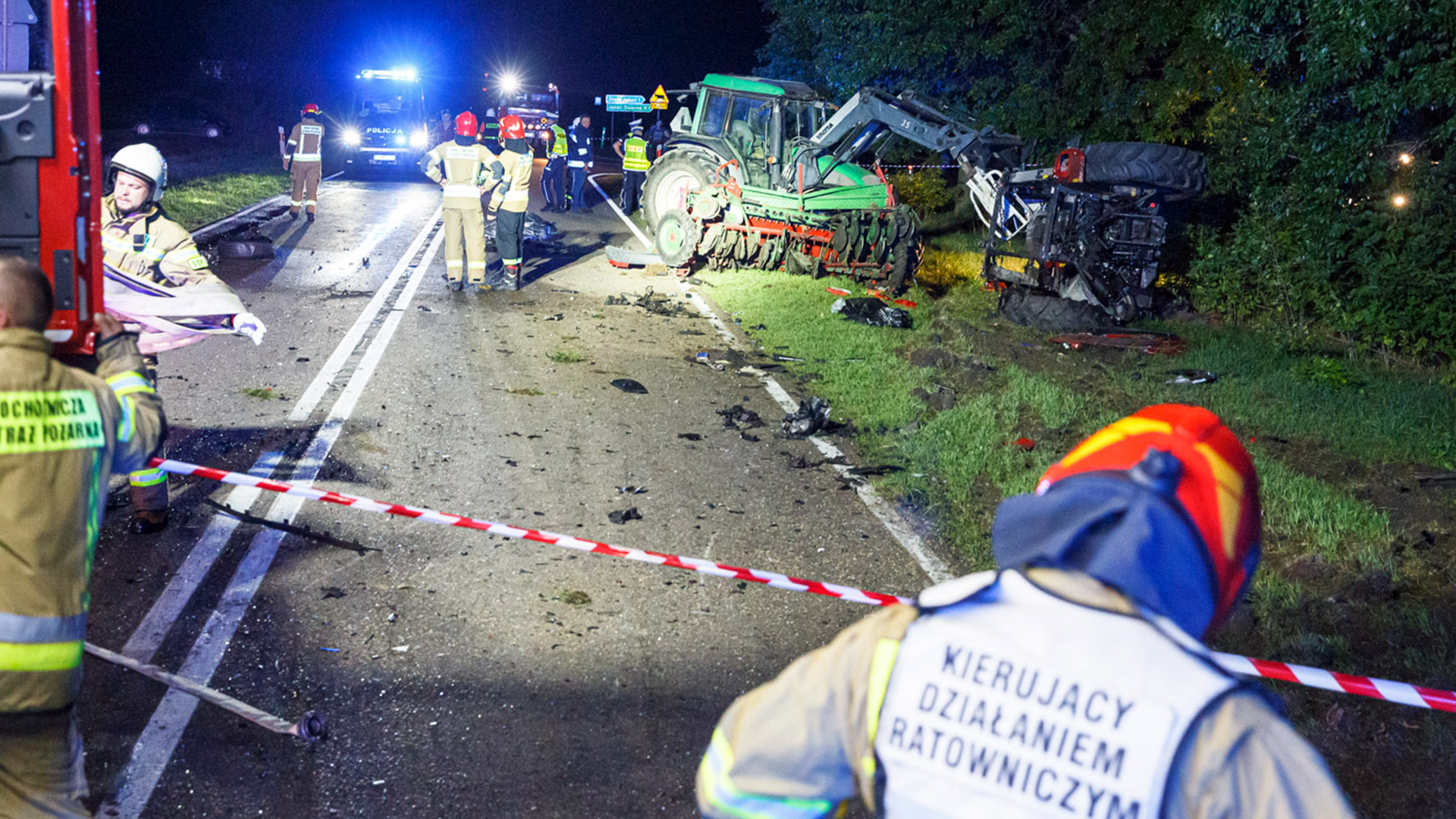 Kierujący samochodem był pod wpływem alkoholu - policja o okolicznościach wypadku w miejscowości Jakać Dwora