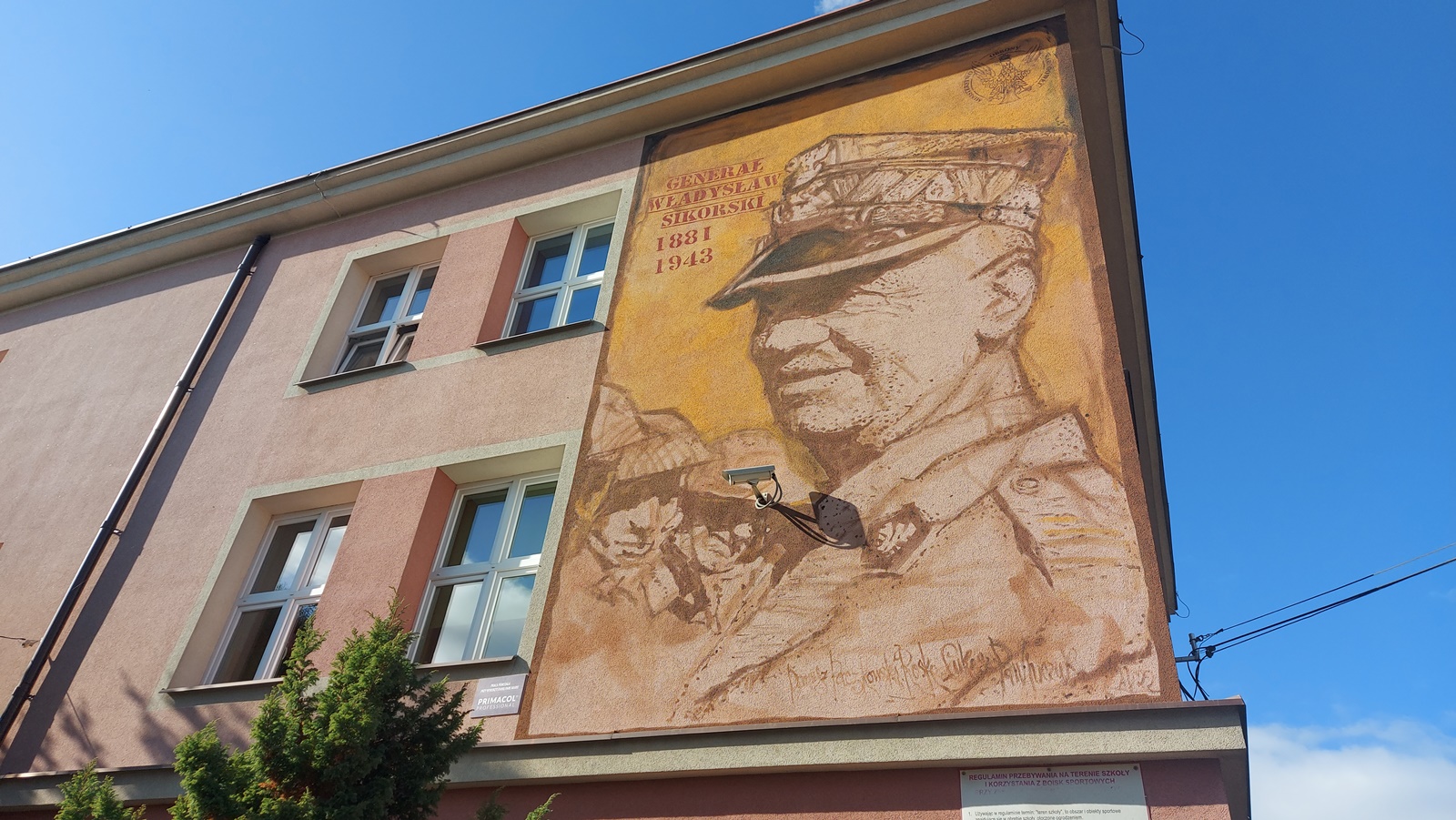 W Białymstoku powstał mural przedstawiający generała Władysława Sikorskiego