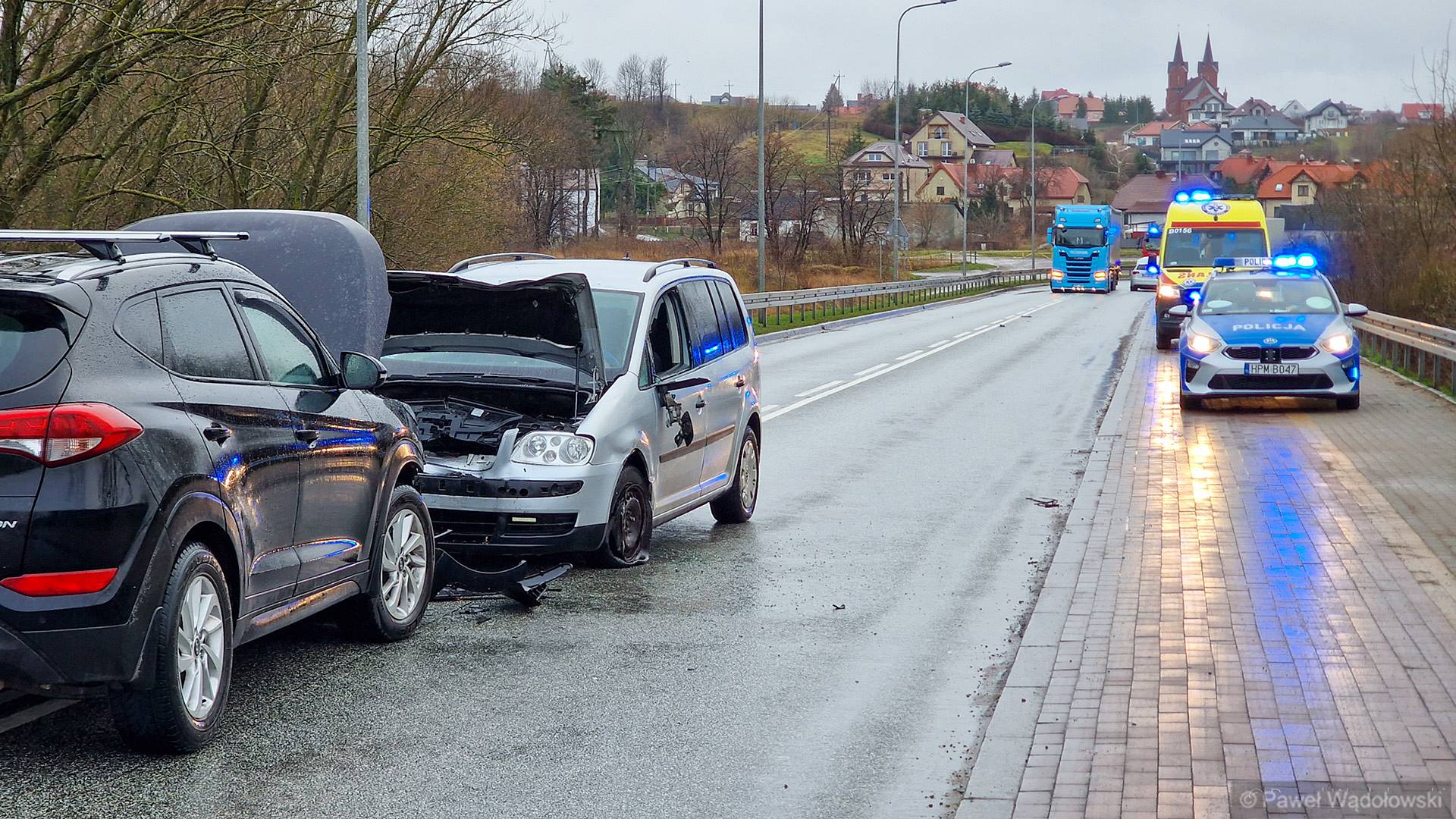 Wypadek na moście Hubala w Łomży