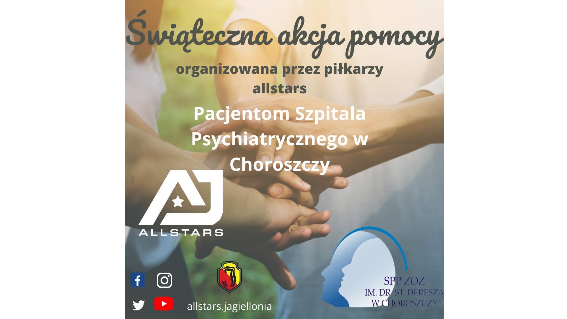 Drużyna Allstars Jagiellonia prowadzi zbiórkę produktów na rzecz pacjentów szpitala psychiatrycznego w Choroszczy