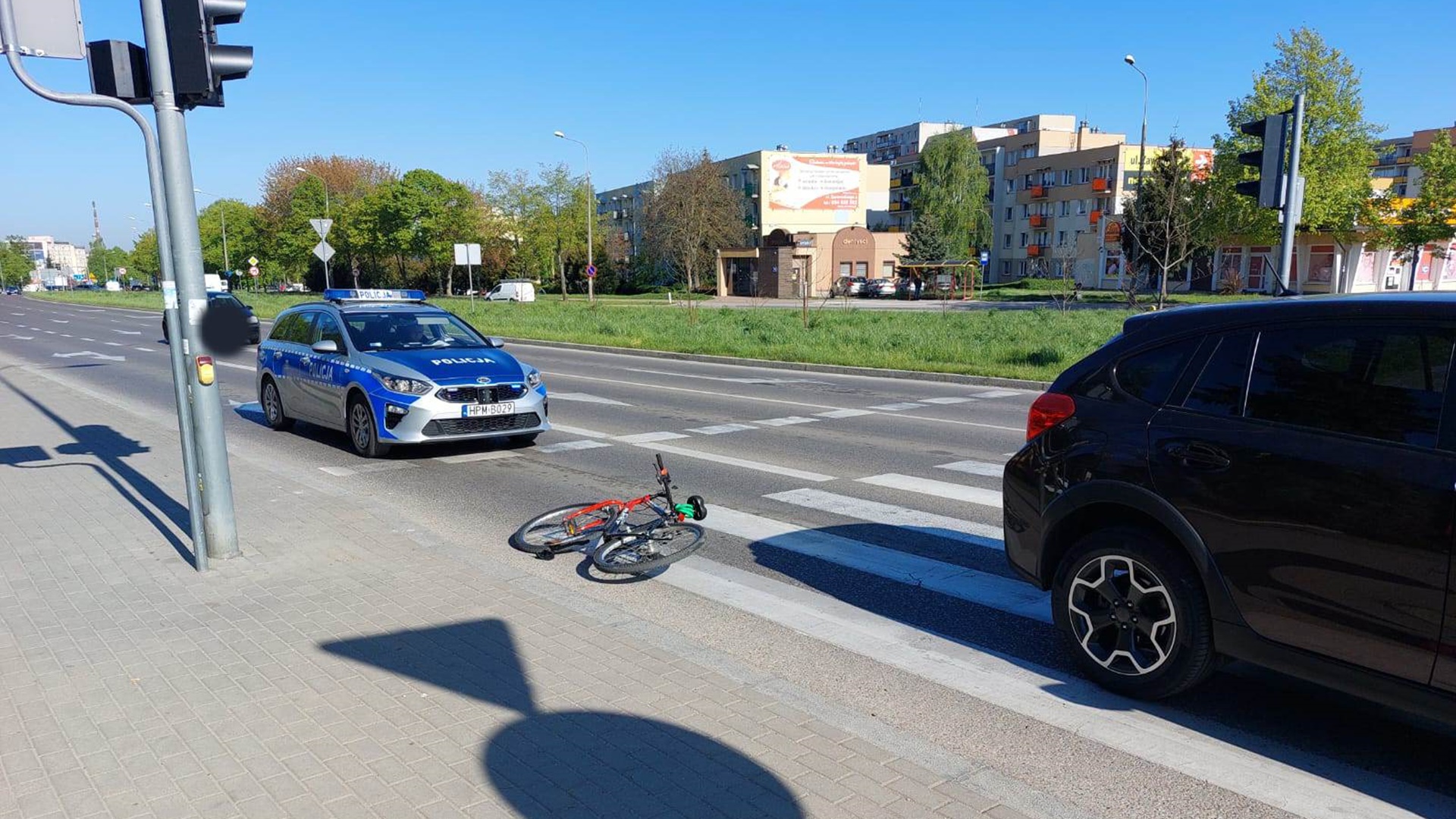 Wypadek w Łomży - młody rowerzysta trafił do szpitala