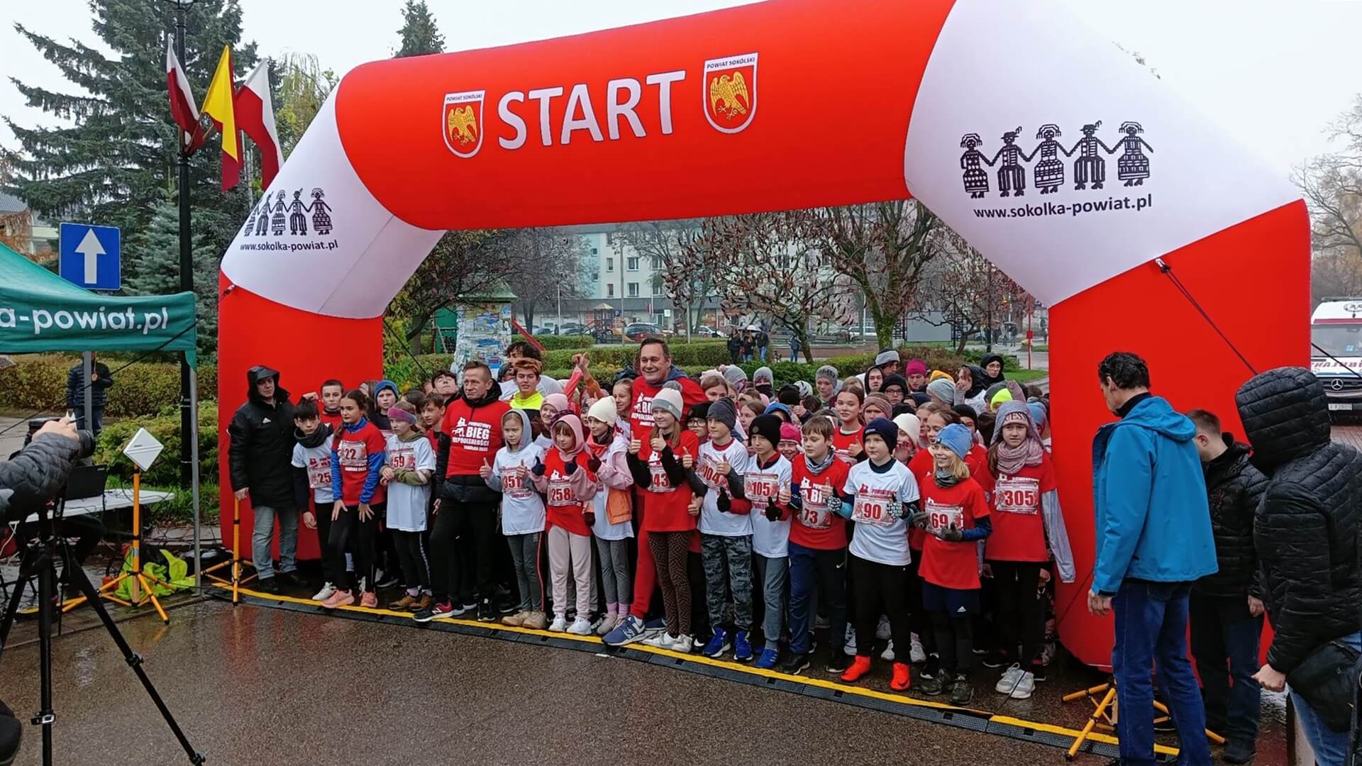 Mieszkańcy Sokółki i okolic wzięli udział w Powiatowym Biegu Niepodległości