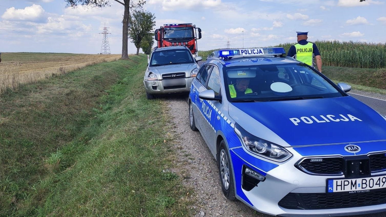 Wypadki na trasach z Kolna do Łomży oraz z Zambrowa do Białegostoku