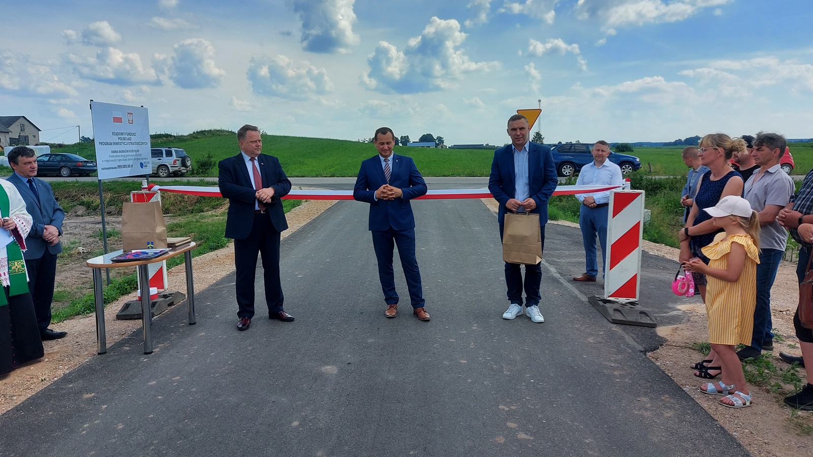 W gminie Bargłów Kościelny otwarto drogę sfinansowaną z Polskiego Ładu