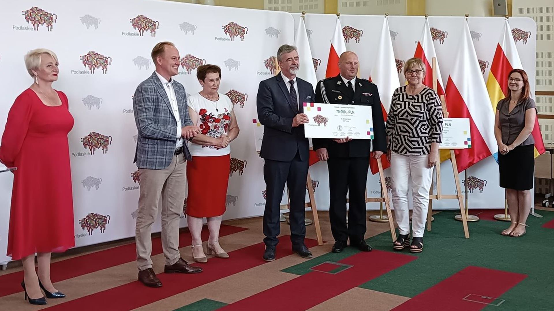 Jednostki OSP z czterech podlaskich powiatów otrzymały łącznie ponad 500 tys. zł wsparcia