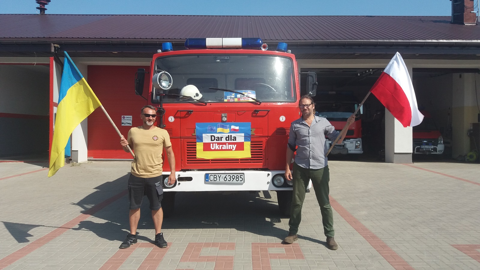 Konwój humanitarny wyruszył z Augustowa na Ukrainę