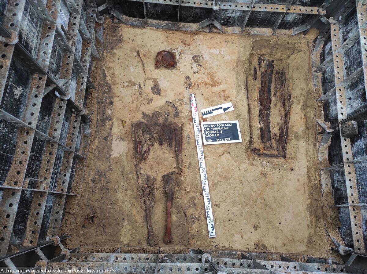 Podczas prac archeologicznych w Bielsku Podlaskim znaleziono szczątki dwóch osób