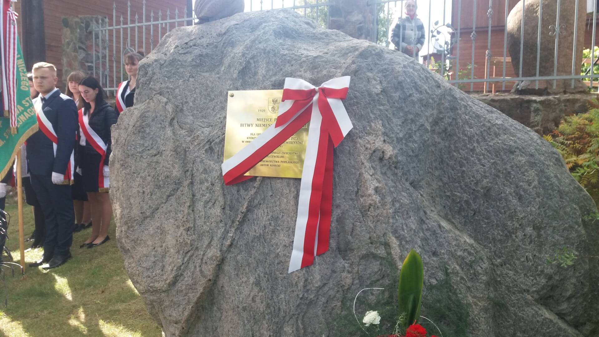 Bitwa Niemeńska upamiętniona na tablicy w Berżnikach