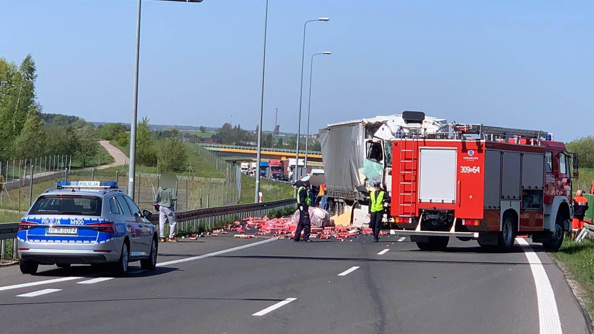 Wypadek na S8 - kierowca ciężarówki miał ponad 3 promile promile alkoholu w organizmie