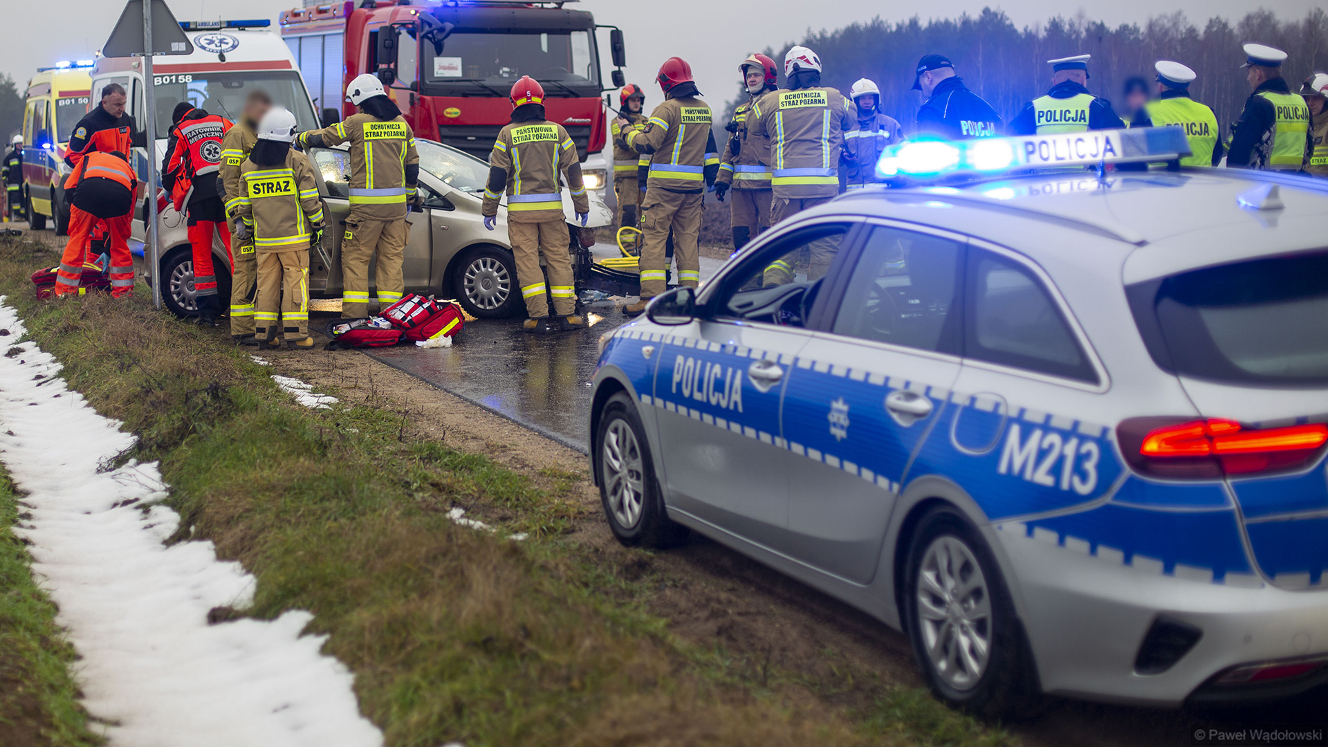 Podlaskie: Jedna osoba zginęła, a pięć zostało rannych w wypadkach, do których doszło w czasie świąt