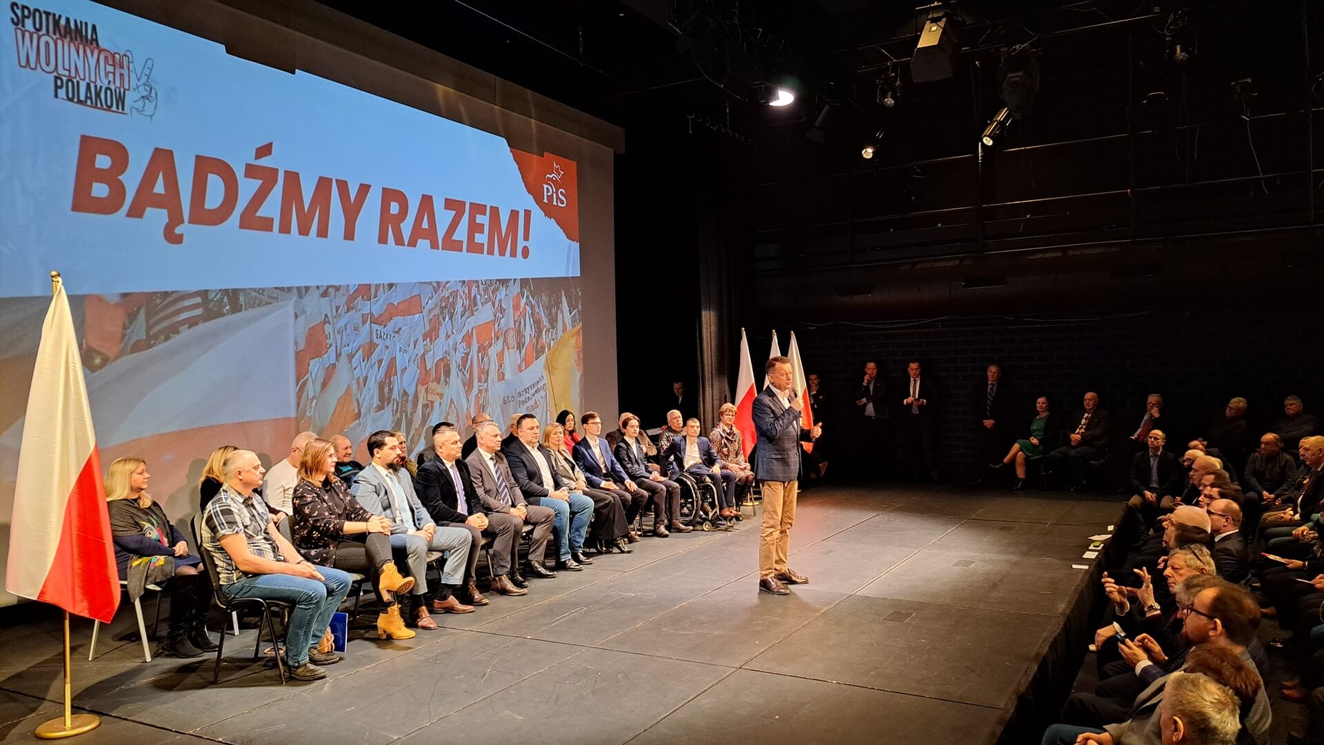 Na spotkaniu pod hasłem "Bądźmy Razem" Mariusz Błaszczak zachęcał do głosowania na PiS w wyborach samorządowych