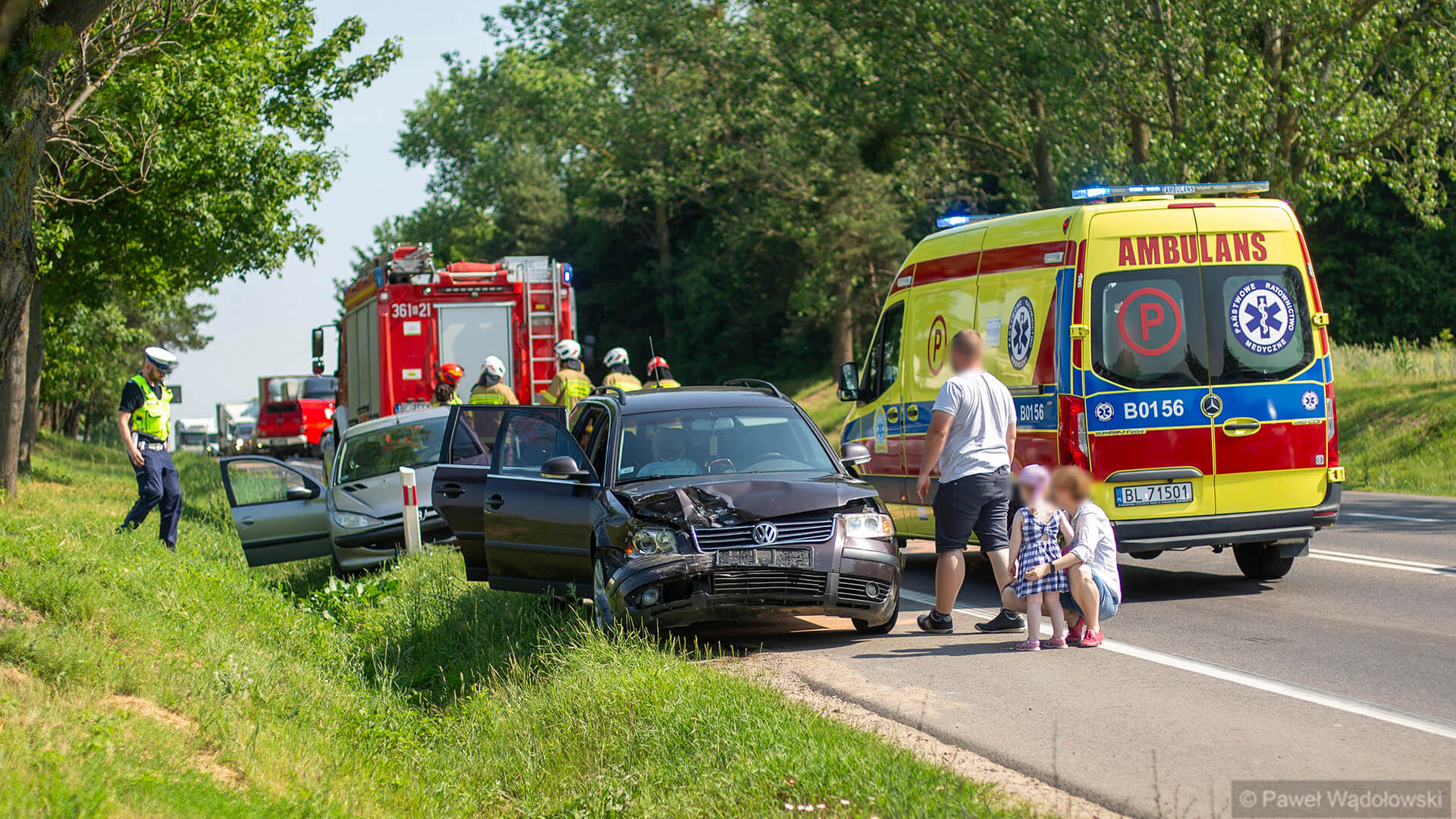 Wypadek w Piątnicy - do szpitala trafiło dwuletnie dziecko
