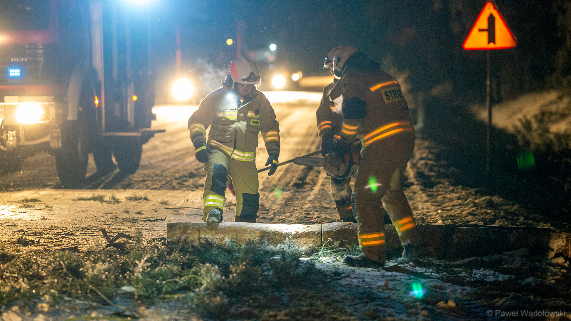 Ostatniej doby strażacy około 160 razy wyjeżdżali do usuwania z jezdni powalonych konarów drzew