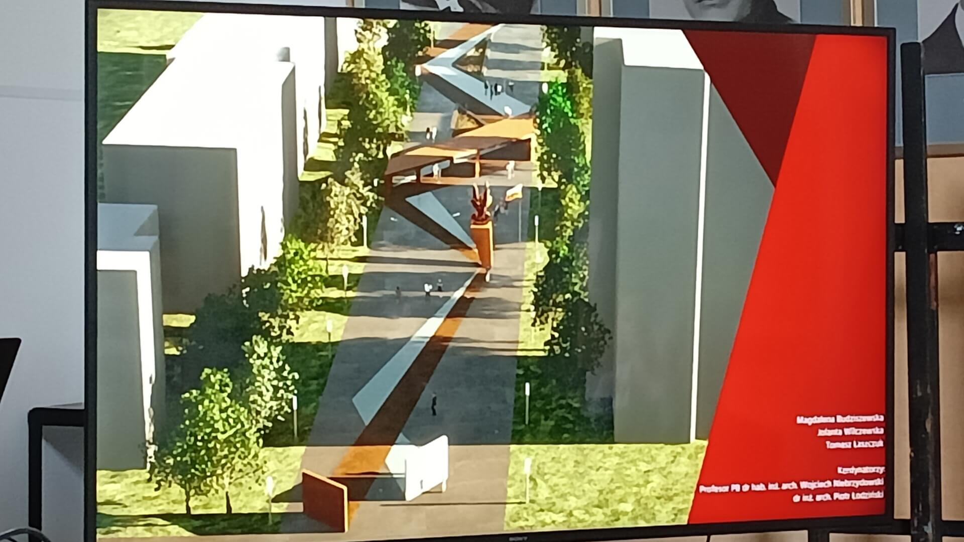 Studenci PB zaprojektowali pasaż Polskich Sił Zbrojnych na Zachodzie