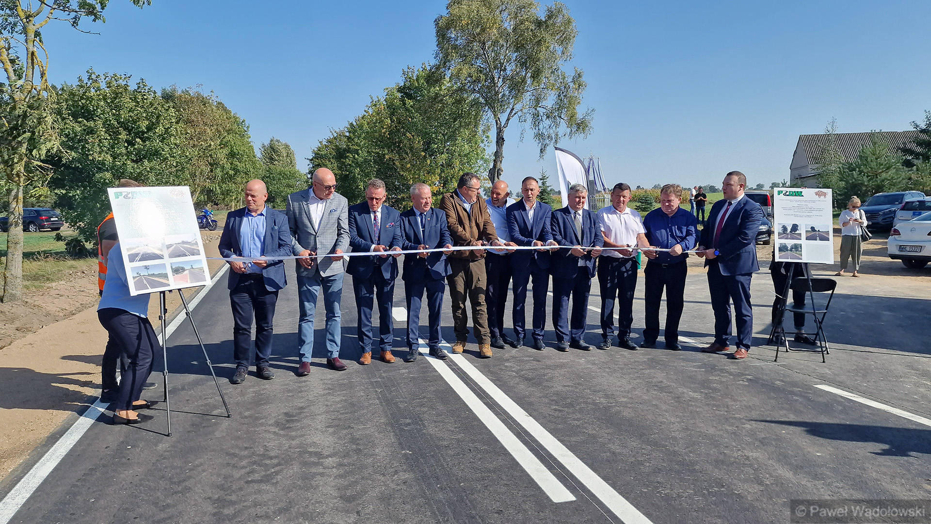 Oddano do użytku modernizowane fragmenty drogi między Miastkowem i Stawiskami