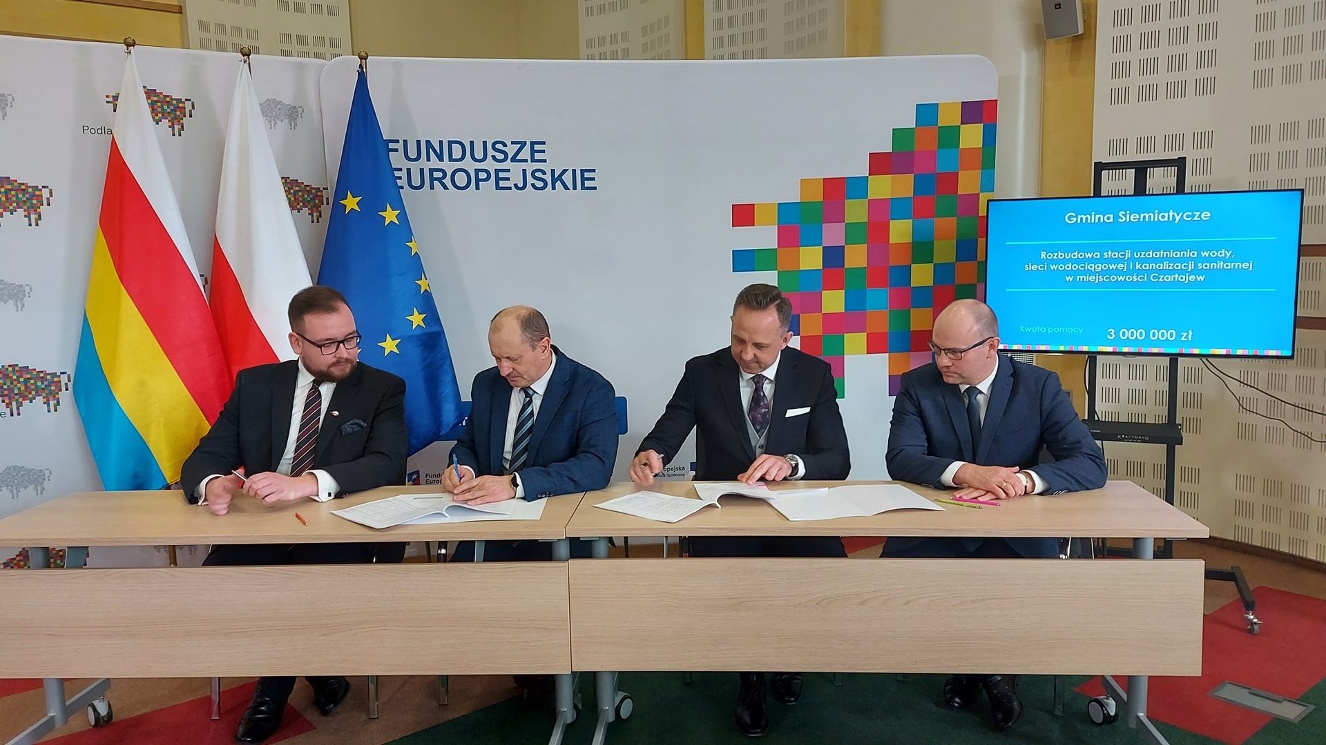 Ponad 30 podlaskich samorządów dostało unijne dotacje na inwestycje wodno-ściekowe