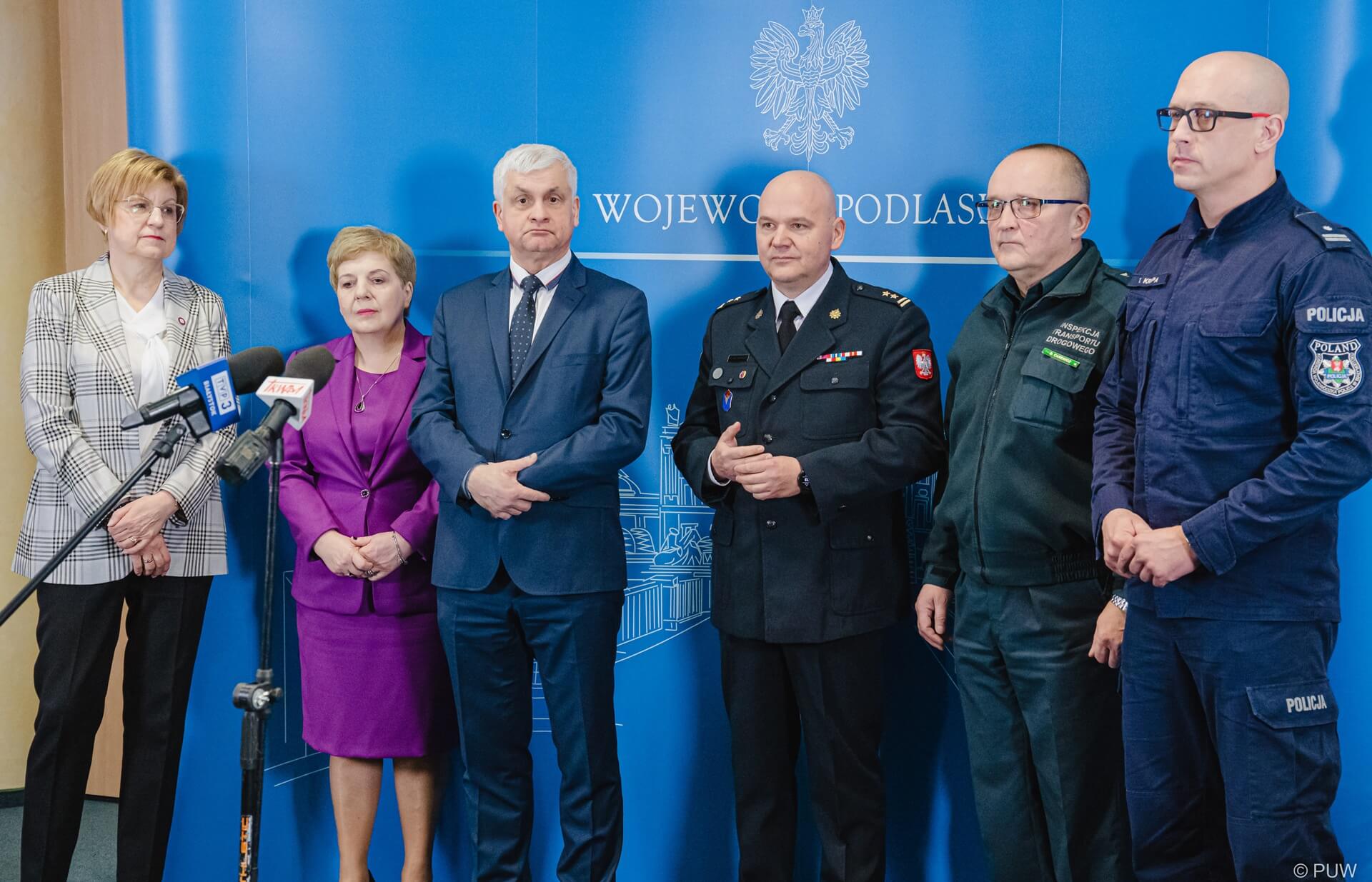 Podlaskie służby apelują o bezpieczeństwo podczas ferii