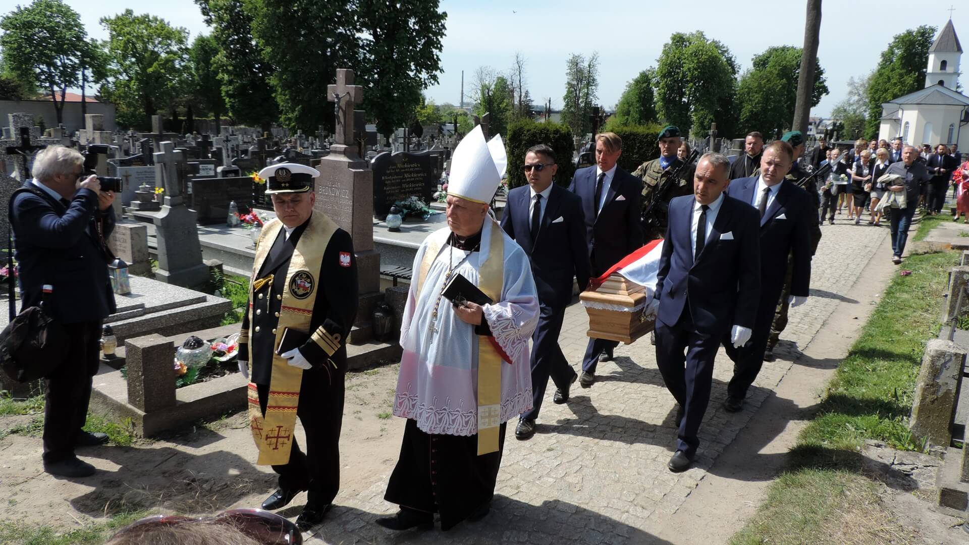 Na cmentarzu w Łomży pochowano Romualda Lenczewskiego - chłopca zastrzelonego w 1943 r.