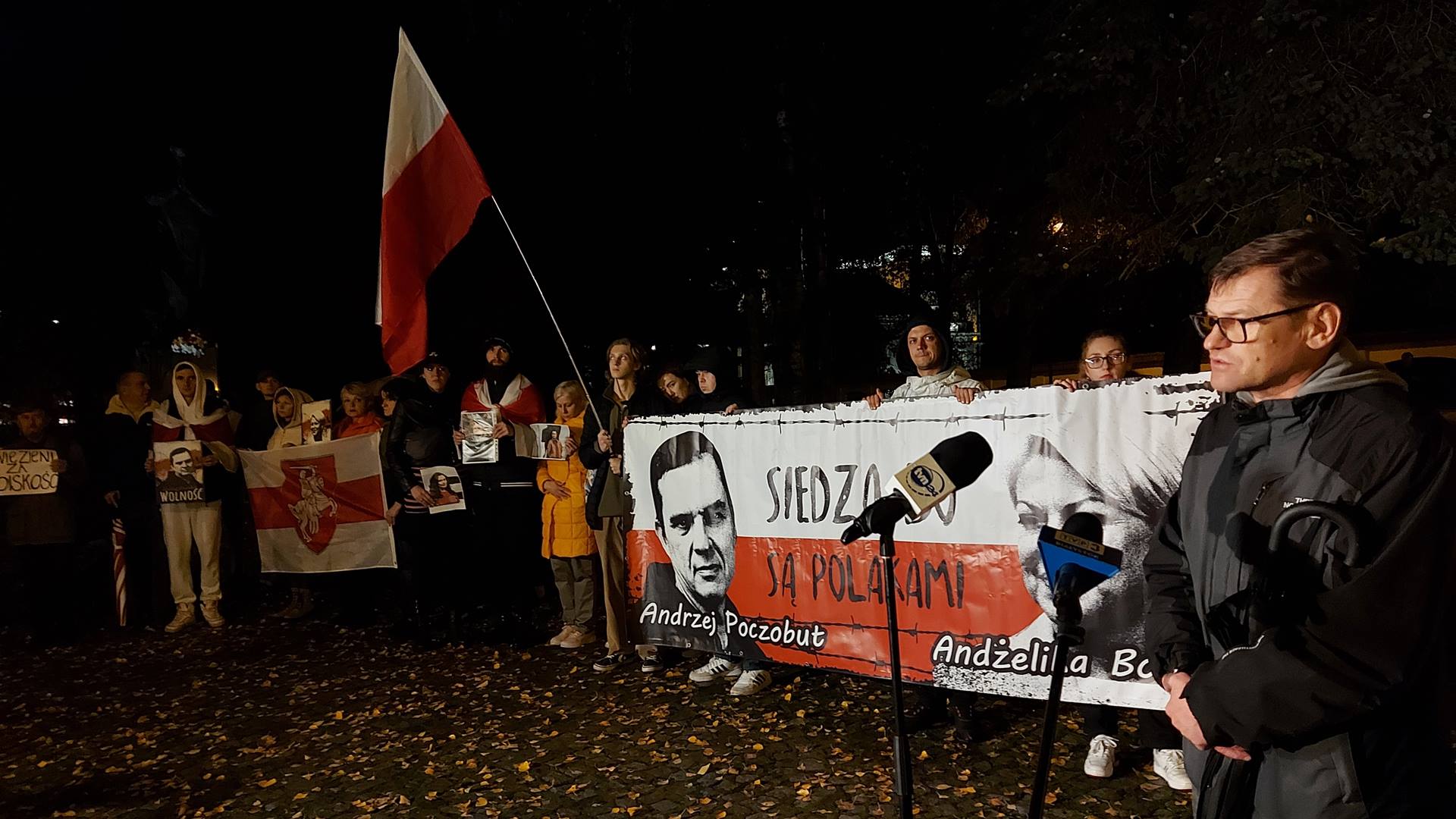 W Białymstoku wspominano Andżelikę Borys i Andrzeja Poczobuta - Polaków uwięzionych na Białorusi