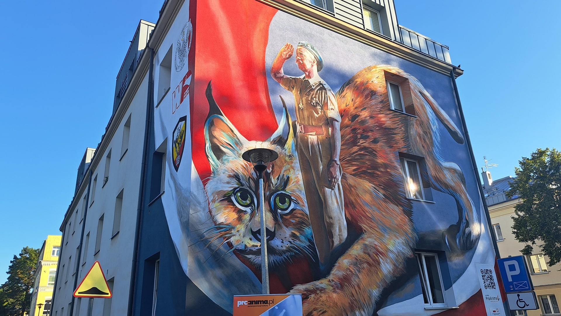 Nowy mural w Białymstoku - przedstawia generała brygady Nikodema Sulika