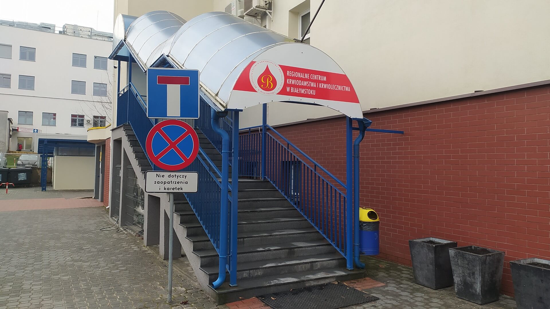 Trwa przebudowa budynku białostockiego centrum krwiodawstwa