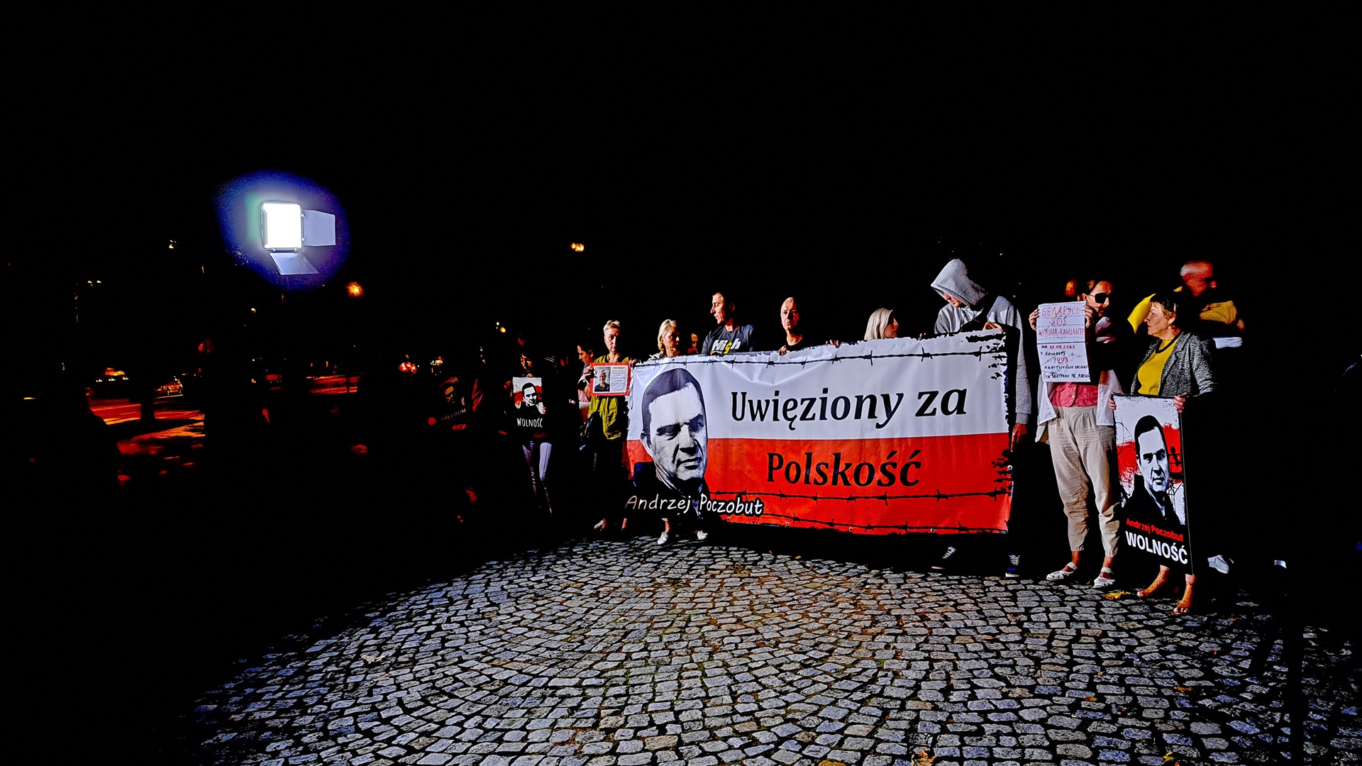Kolejny protest przeciwko uwięzieniu Andrzeja Poczobuta przez białoruskie władze
