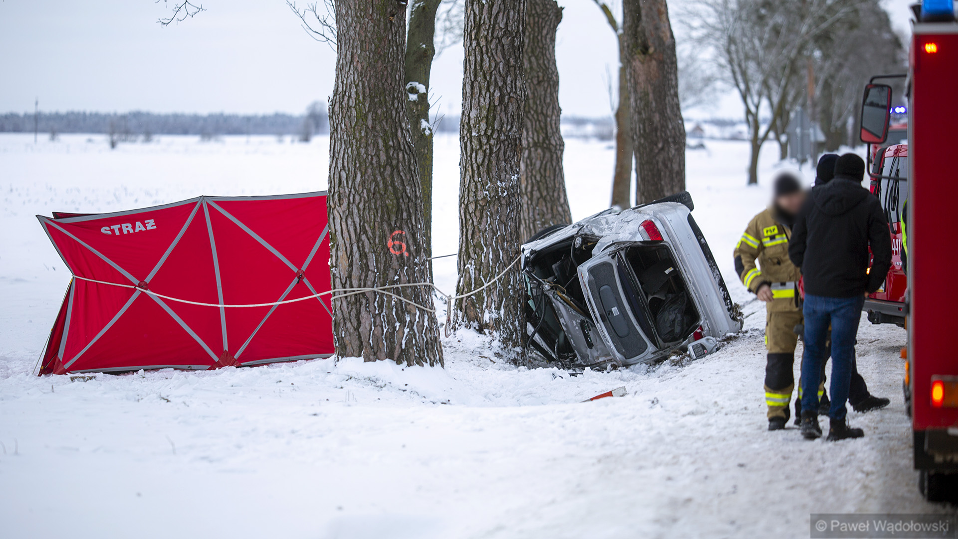 Śmiertelny wypadek na DK 63 między Borkowem a Zalesiem