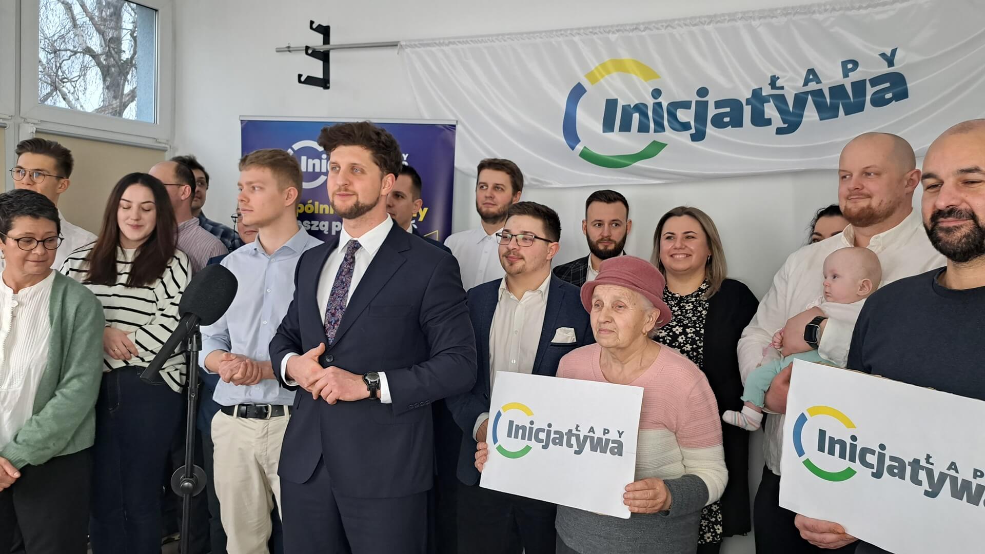 Piotr Łapszo będzie ubiegał się o stanowisko burmistrza Łap