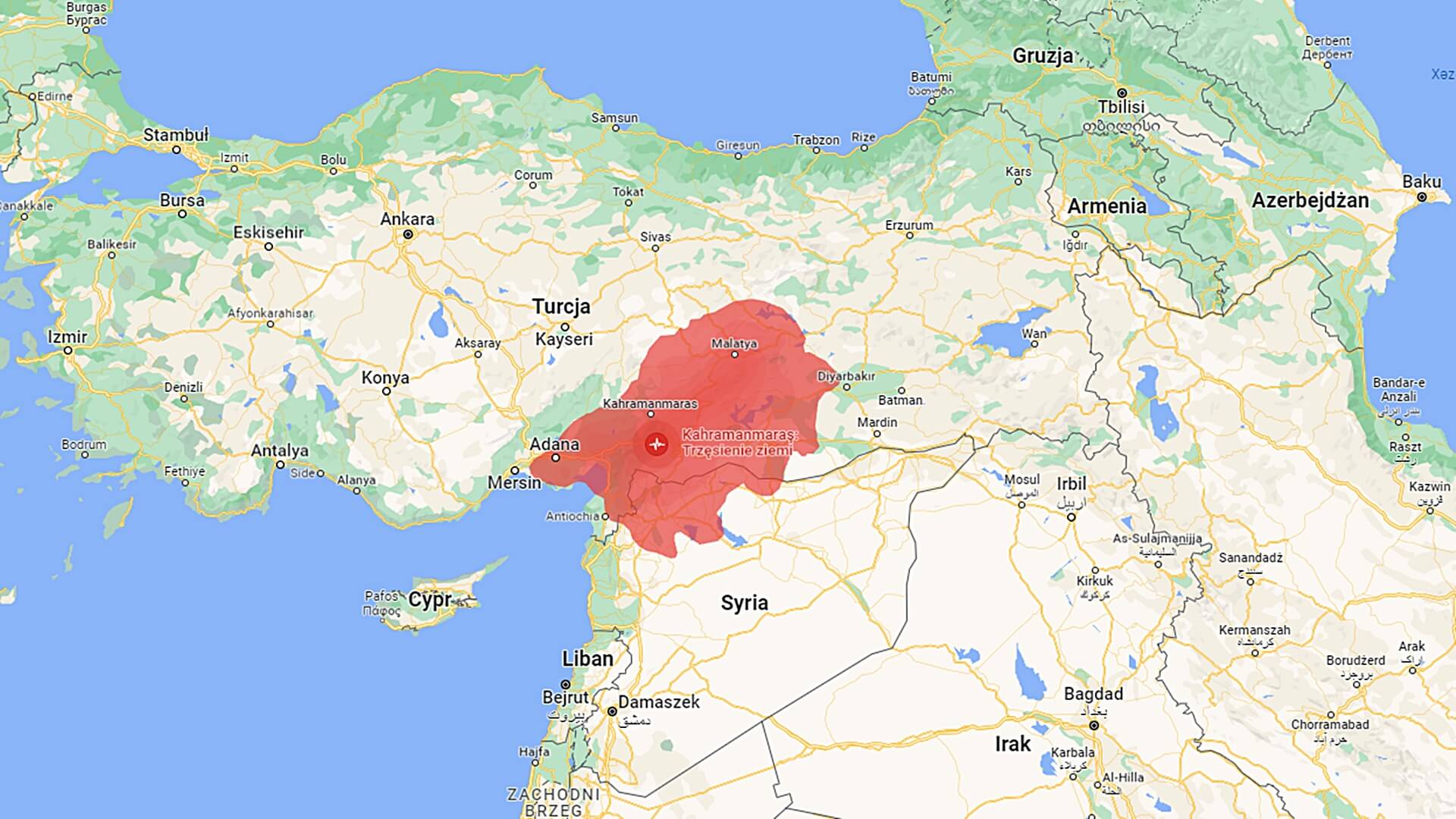 Rośnie liczba śmiertelnych ofiar trzęsienia ziemi w Turcji i Syrii - wstrząsy były odczuwalne m.in. na Cyprze