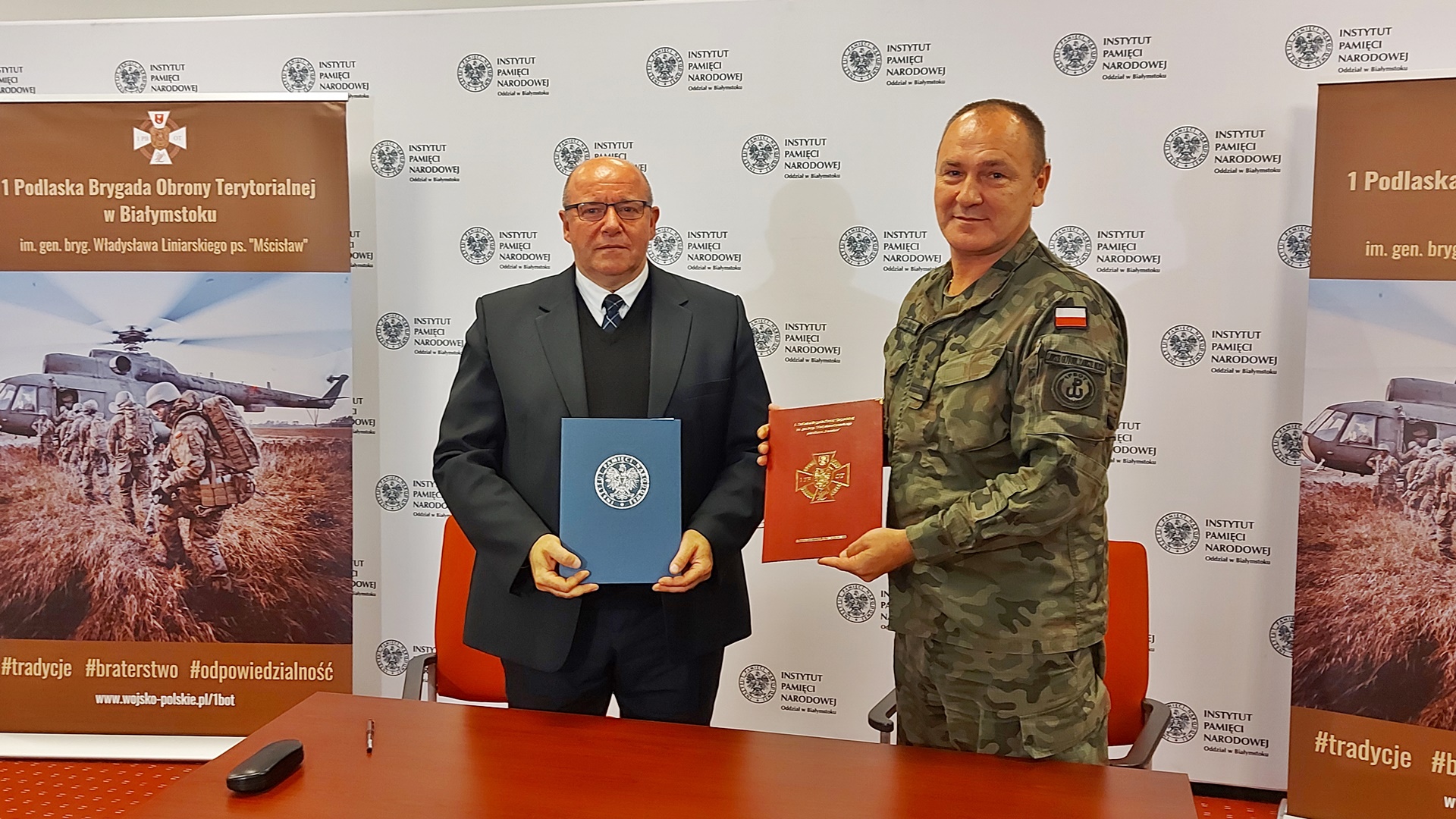 Białostocki IPN i podlascy terytorialsi podpisali umowę o współpracy