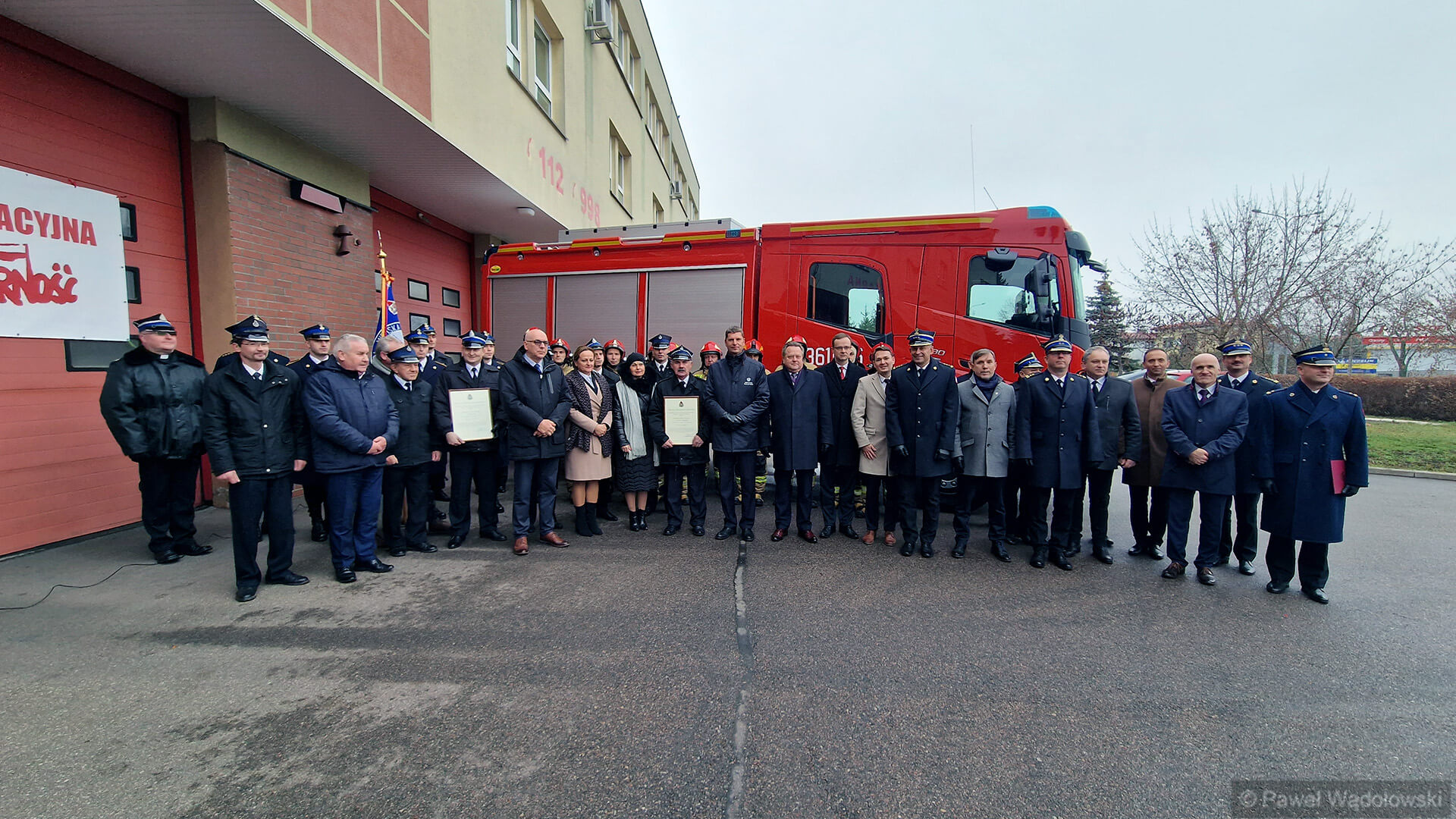 Nowy wóz gaśniczy trafił do Komendy Miejskiej Państwowej Straży Pożarnej w Łomży