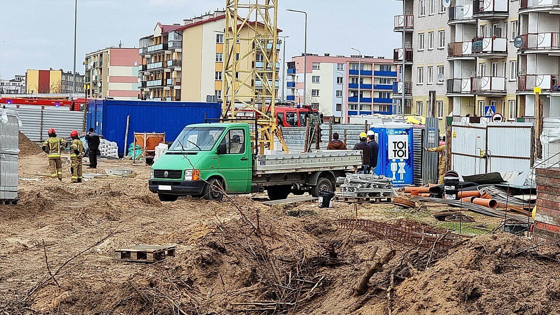 Śmiertelny wypadek w Grajewie - na budowie zginął 52-letni pracownik
