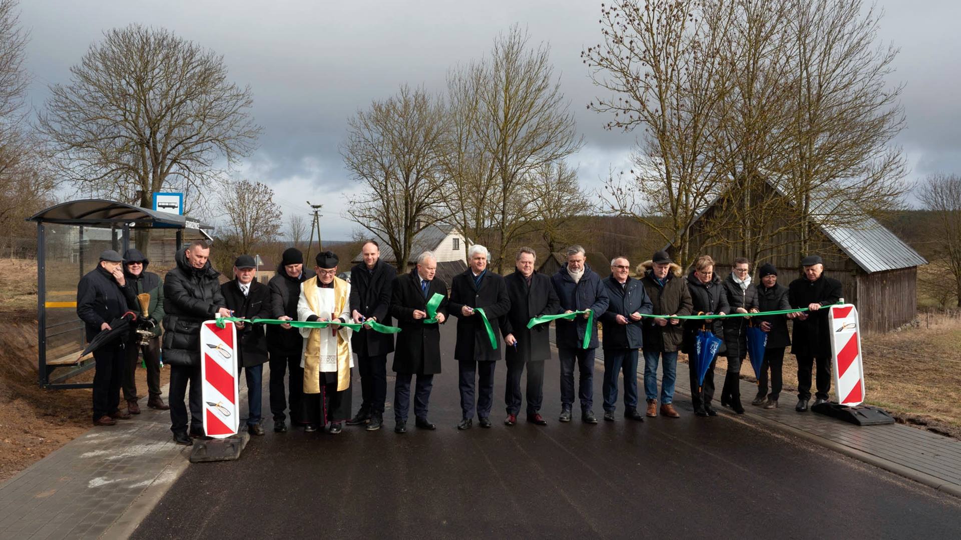 W gminie Lipsk oficjalnie otwarto wyremontowany fragment drogi