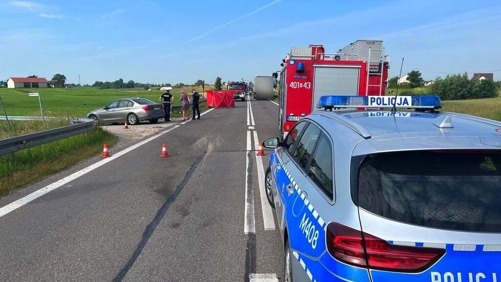 Młody motocyklista nie przeżył wypadku pod Augustowem
