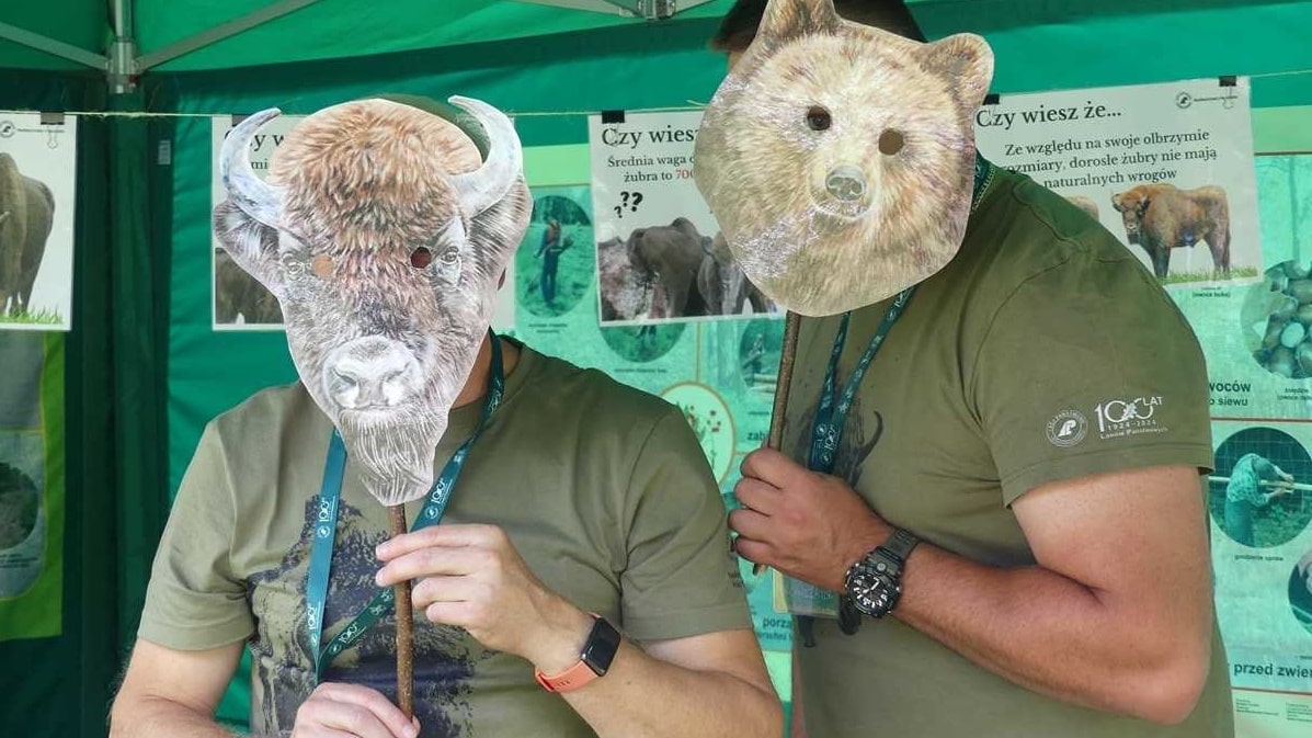 Propagowano wiedzę o życiu króla puszczy – w Nadleśnictwie Browsk odbył się „Dzień Żubra w Gruszkach”