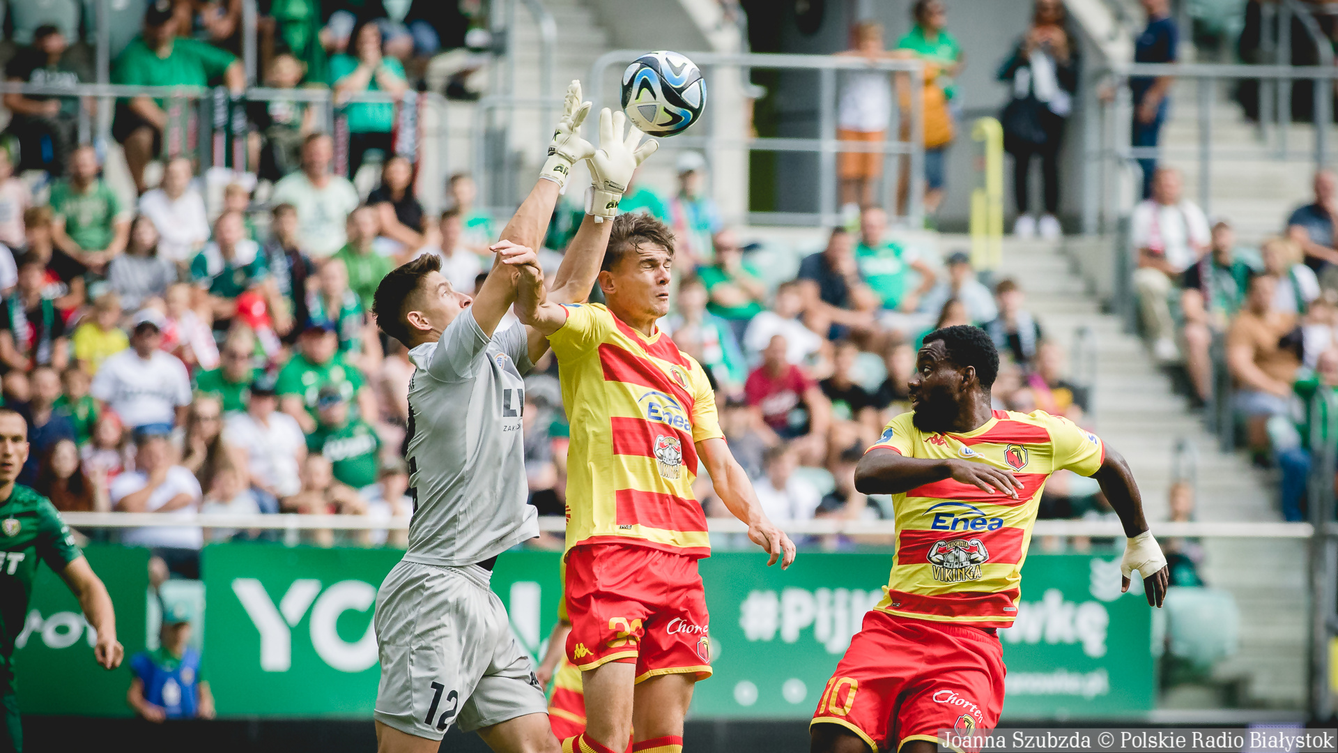 Jagiellonia przegrywa we Wrocławiu i traci pozycję lidera ekstraklasy [zdjęcia]