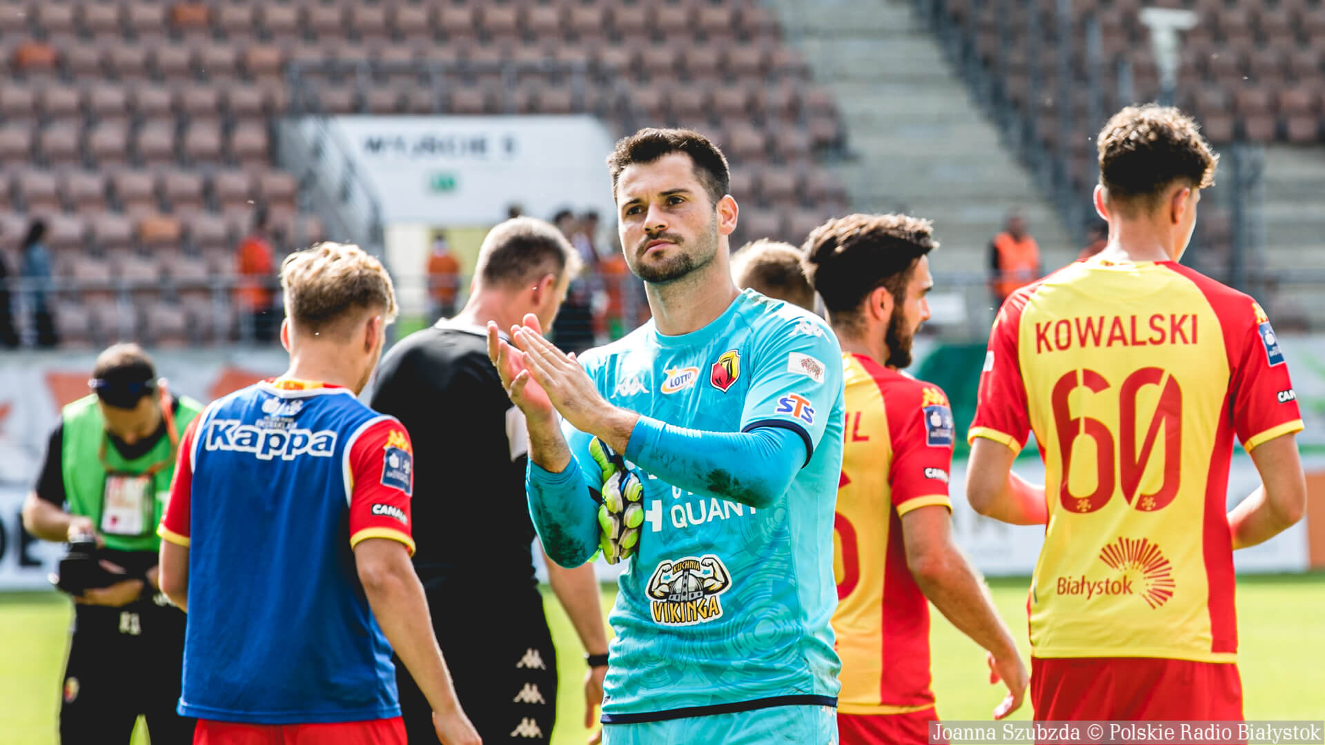 Bramkarz Jagiellonii Białystok z najładniejszą paradą ósmej kolejki