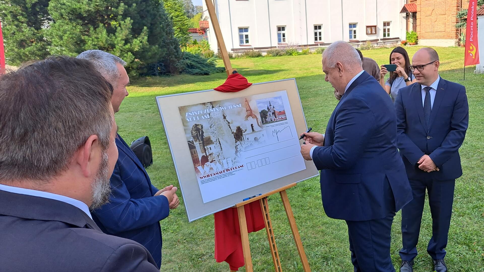 Monaster w Supraślu na okolicznościowej kartce pocztowej