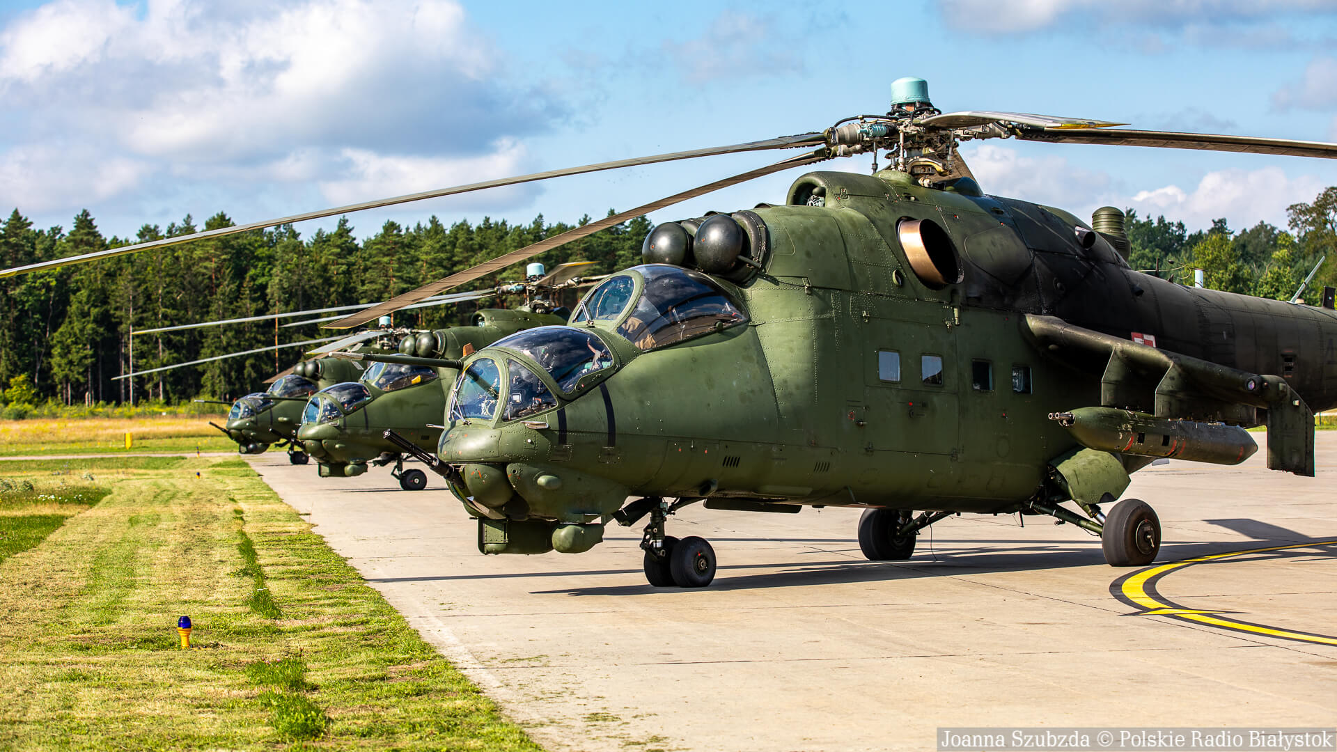 Wzdłuż polsko-białoruskiej granicy trwają poszukiwania zapalnika pocisku, który wypadł z wojskowego śmigłowca