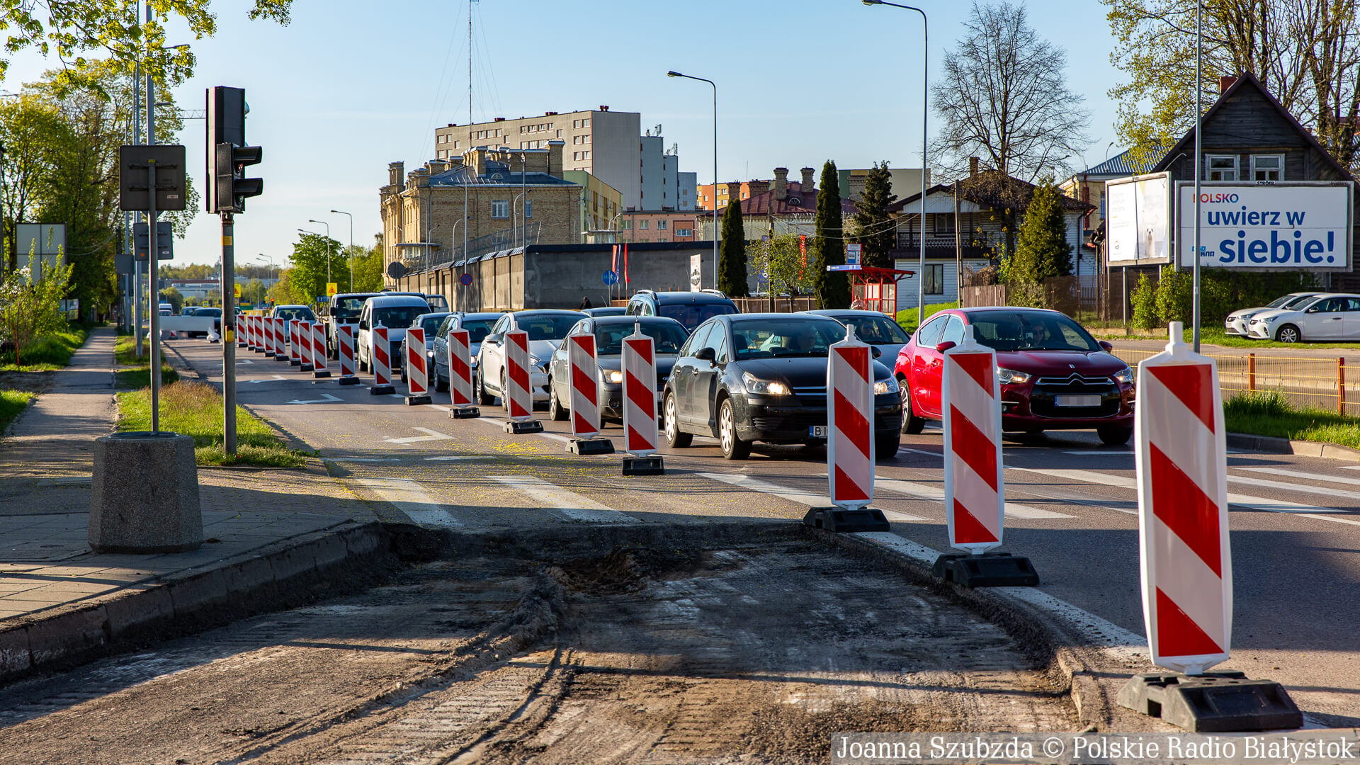 Pierwsze dni po zamknięciu ulic Bohaterów Monte Cassino i Łomżyńskiej w Białymstoku [zdjęcia, wideo]