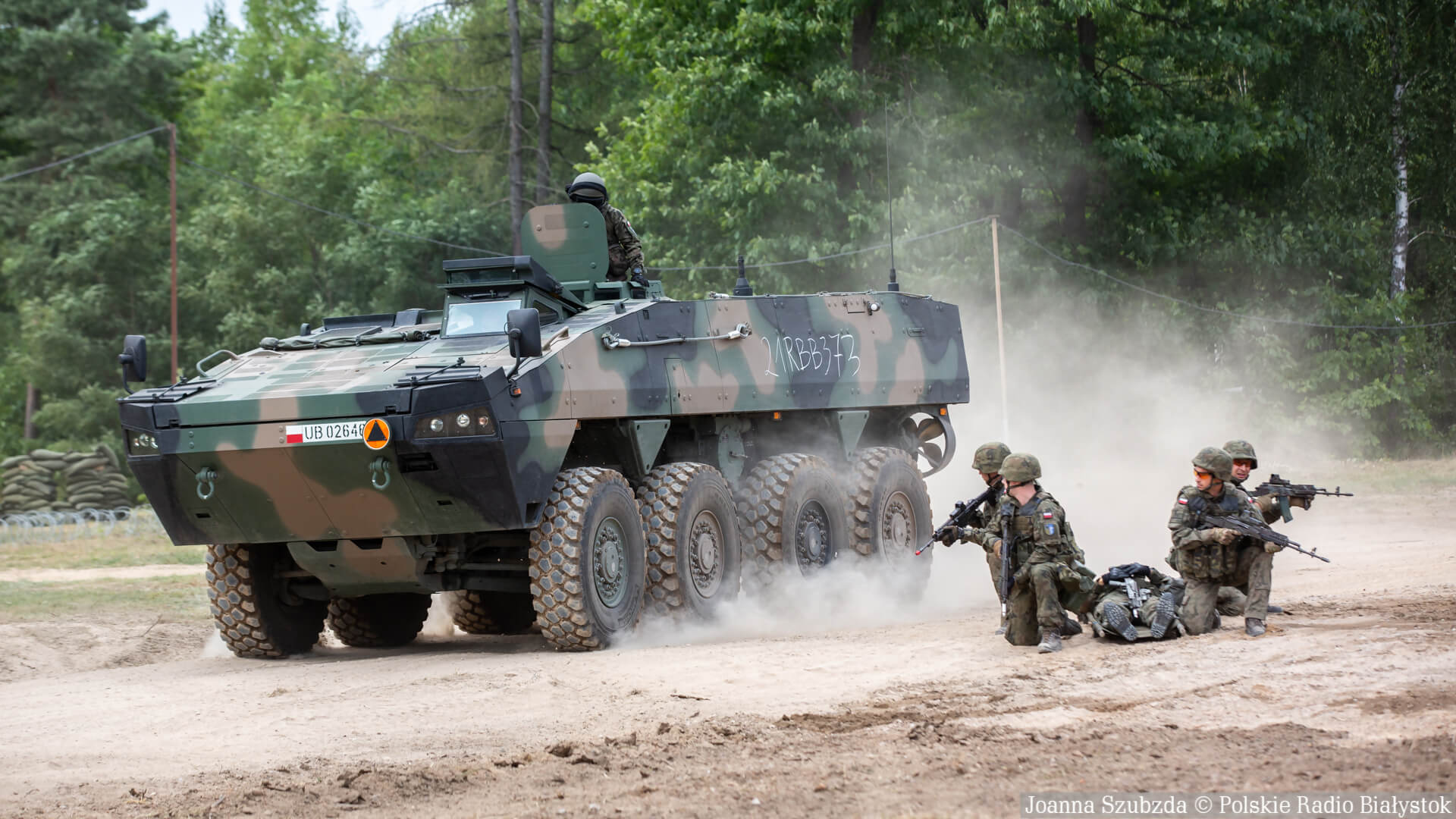 Ćwiczenia żołnierzy przy polsko-białoruskiej granicy