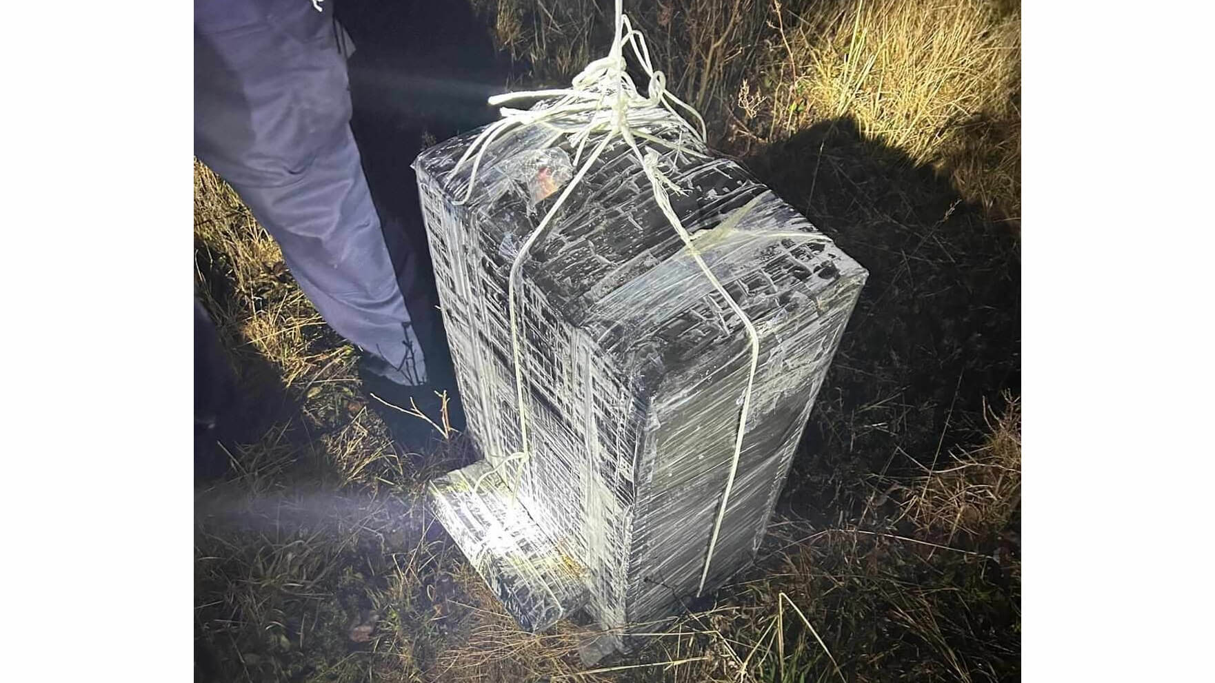 Białoruski balon z papierosami znaleziony niedaleko Białegostoku