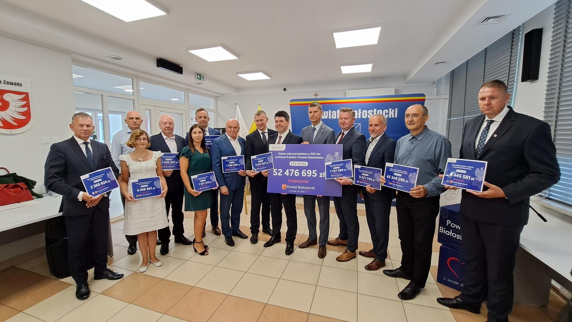 Samorządy z powiatu białostockiego otrzymają ponad 52 mln zł rządowego wsparcia